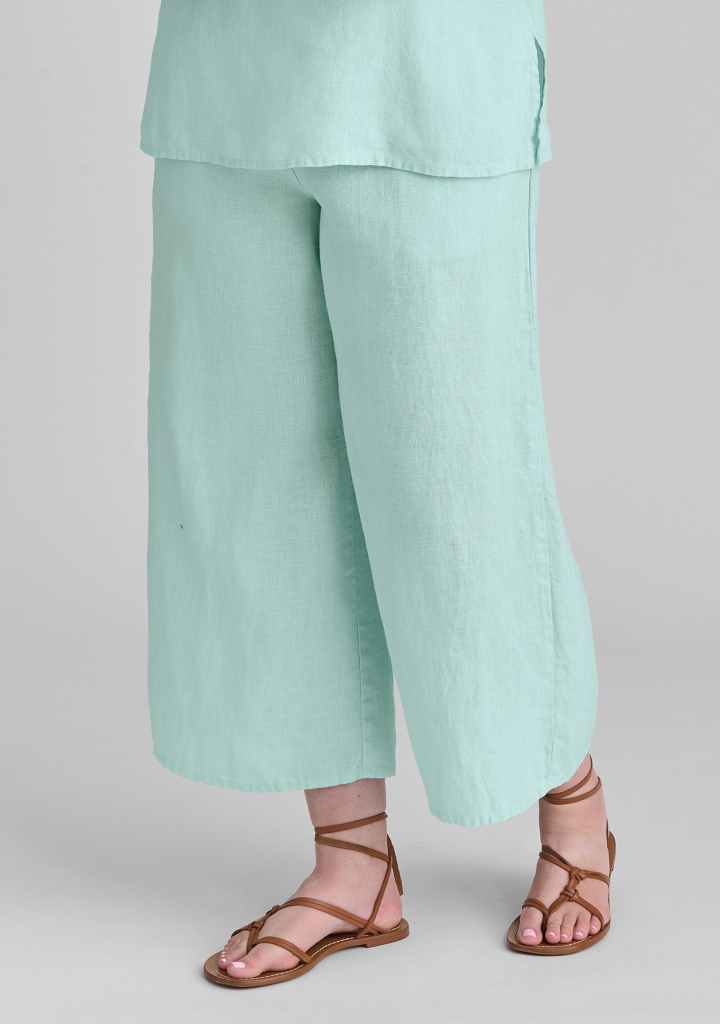 Sociable Flood Wide Leg Linen Pants for Women - Breathable Summer Casual Pants | Beach, Travel & Lounge Wear
