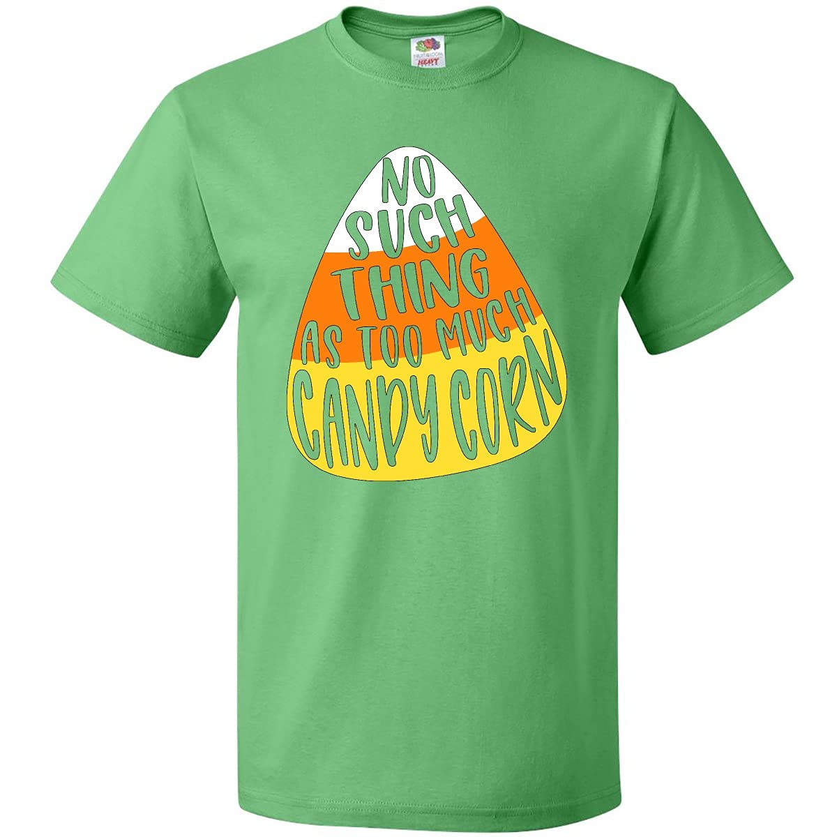 Inktastic Halloween No Such Thing As Too Much Candy Corn T-Shirt | Fun Halloween Costume & Party Outfit for Women & Men