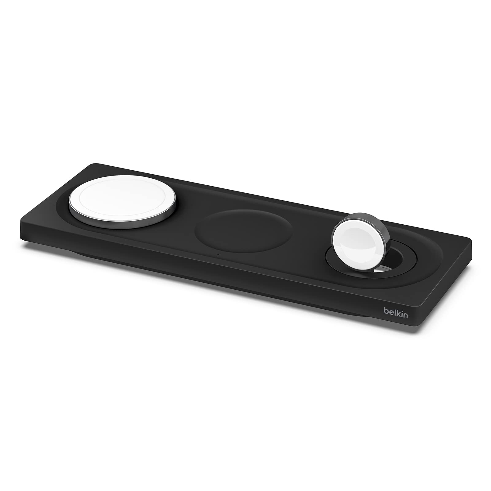Belkin MagSafe 3-in-1 Wireless Charger for iPhone 16/15/14, Apple Watch & AirPods - Fast Charging Station for Home & Office
