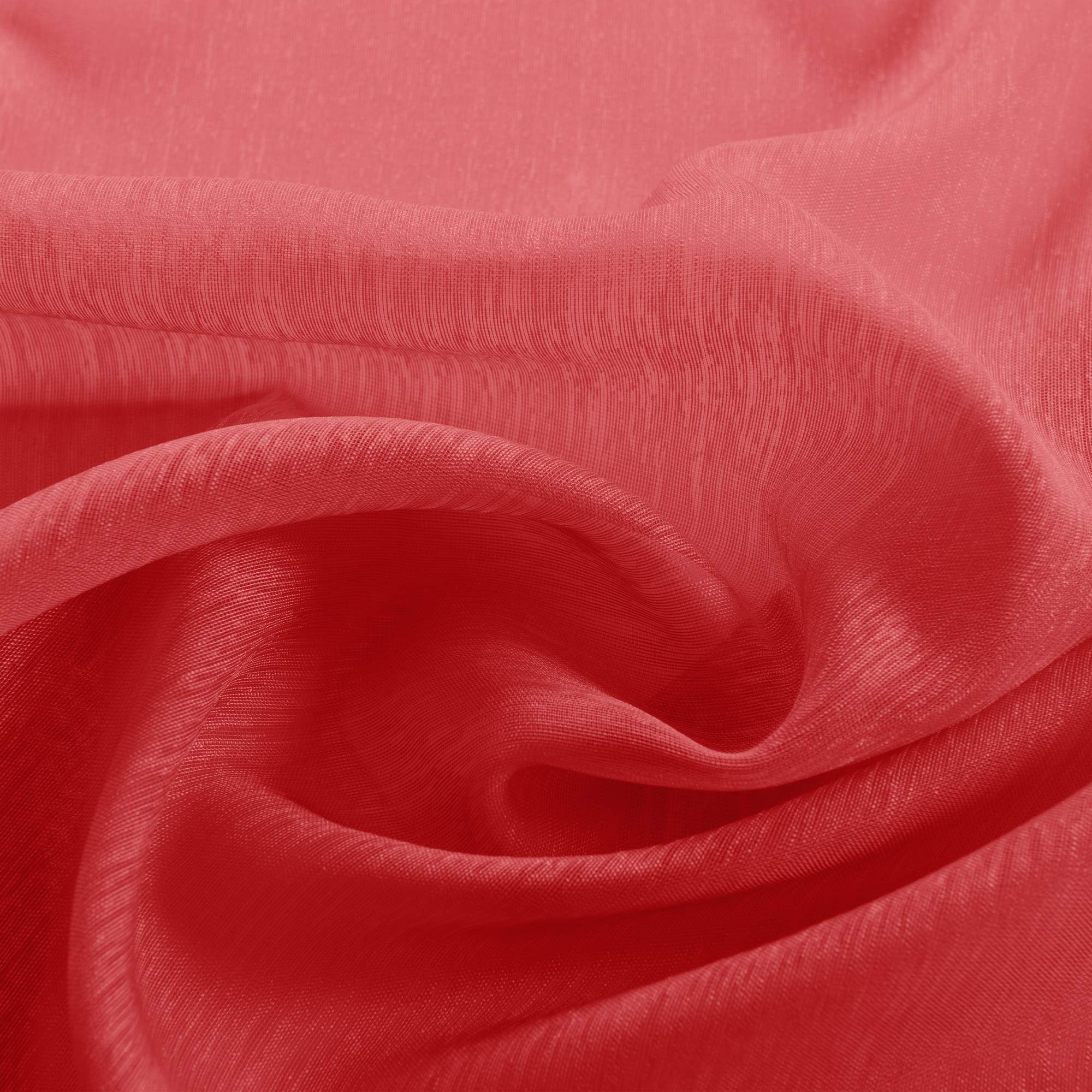 KOUFALL 108 Inch Long Red Curtains - Set of 2 Panels with Grommet Top, Faux Linen Semi-Sheer Window Drapes for Living Room & Bedroom Decor | Perfect for Home Theater, Photo Backdrops, and Party Decorations