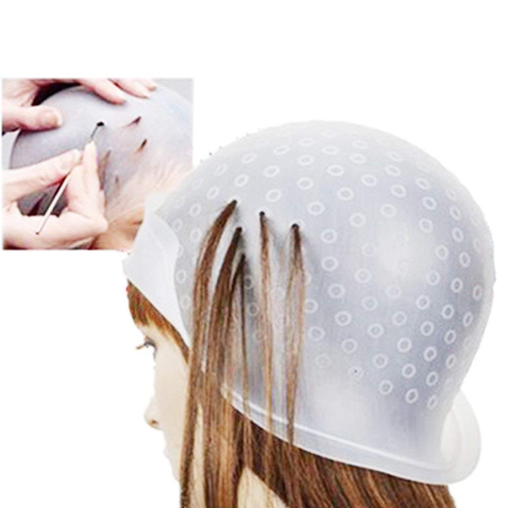OSEN Reusable Silicone Highlight Cap for Hair Dye & Coloring - Transparent Hair Spa Cap (1 Pack) - Perfect for Salon, Home Hair Coloring & DIY Highlights