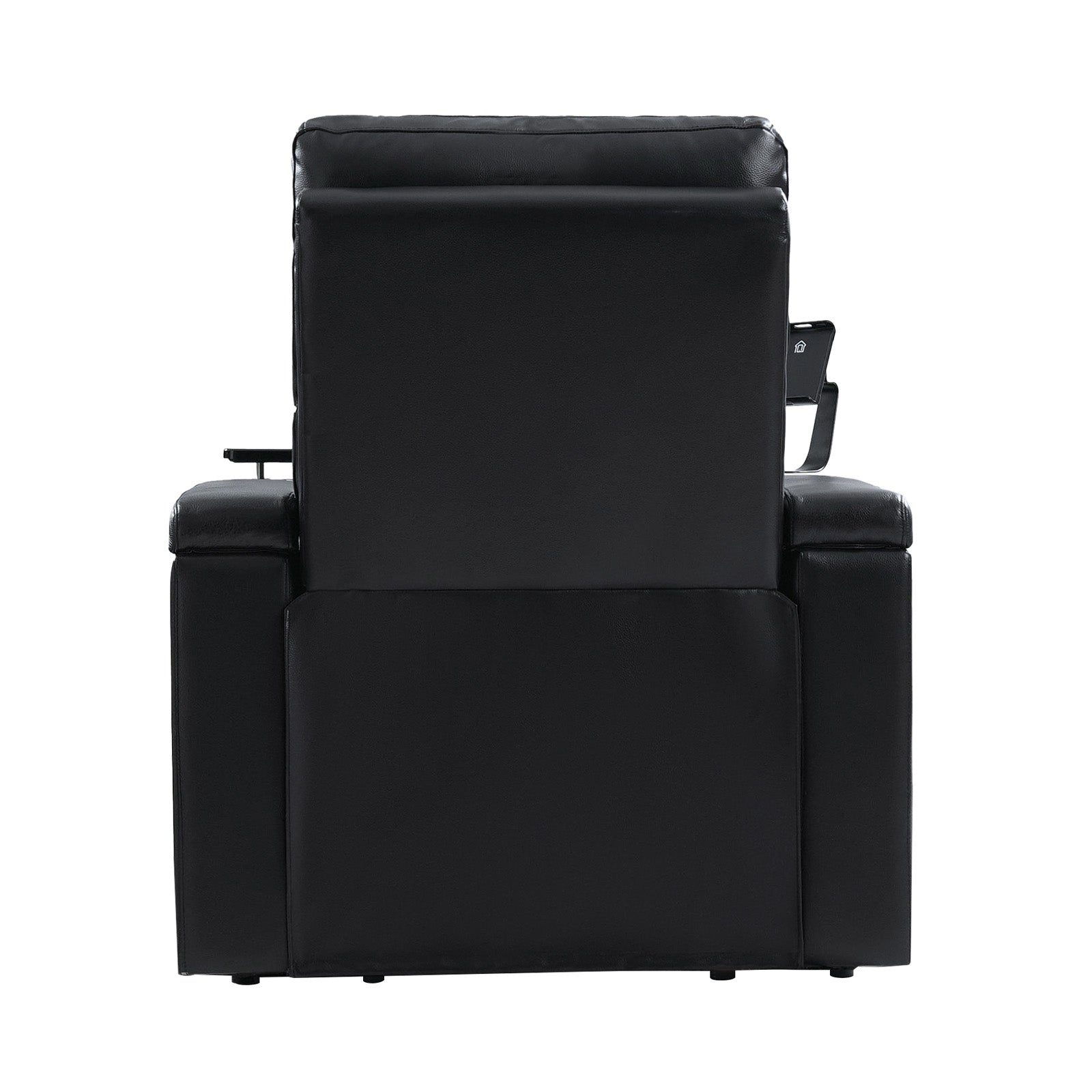 Iliana Electric Genuine Leather Recliner Chair with Side Table & Phone Holder - Power Lift Reclining Sofa for Living Room, Home Theater & Office Comfort