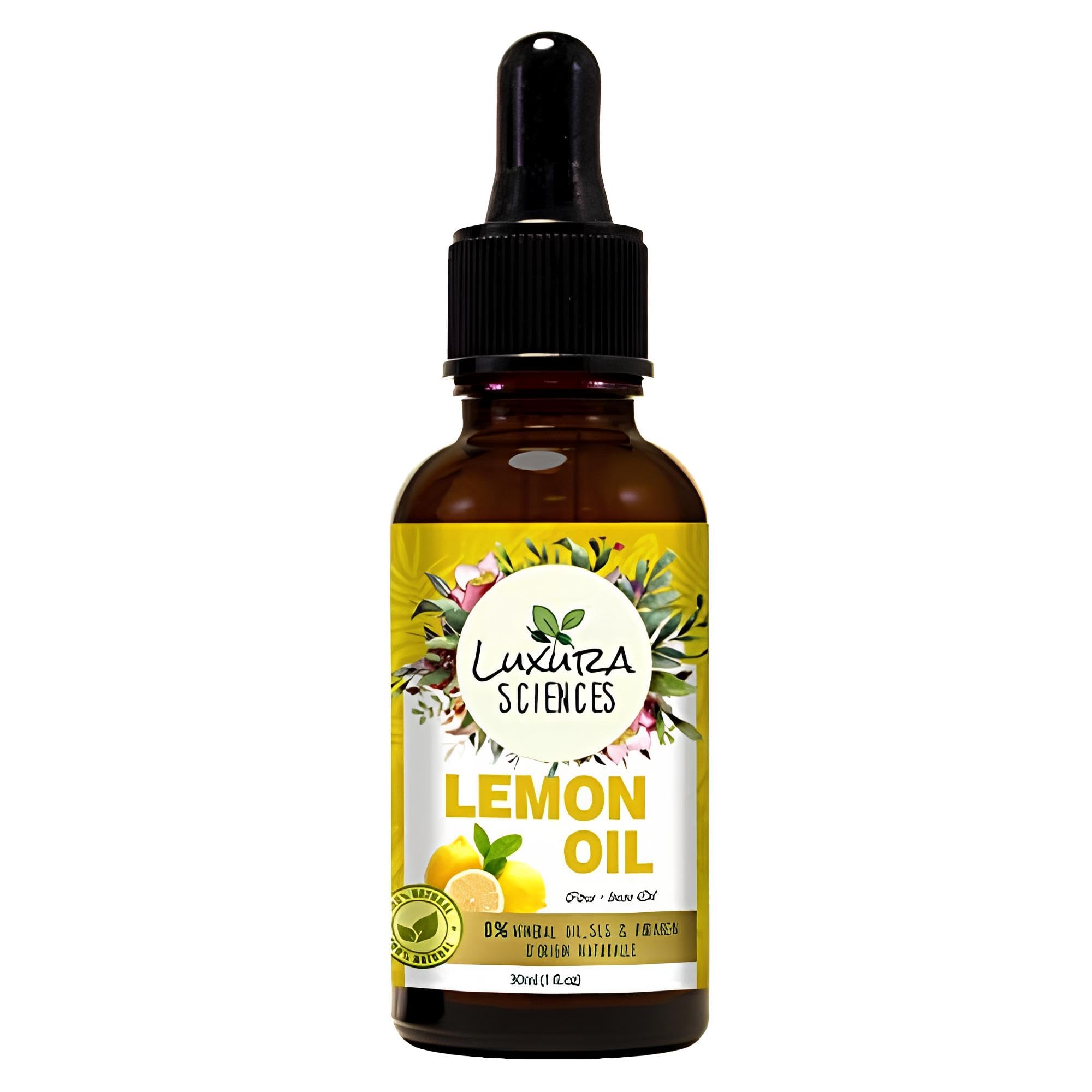 Luxura Sciences Organic Essential Oil Set - 5x15ml Anti-Aging Kit with Lavender, Lemon, Ylang Ylang, Avocado & Vitamin E Oil | Pure Aromatherapy Oils for Skin Care, Massage & Relaxation