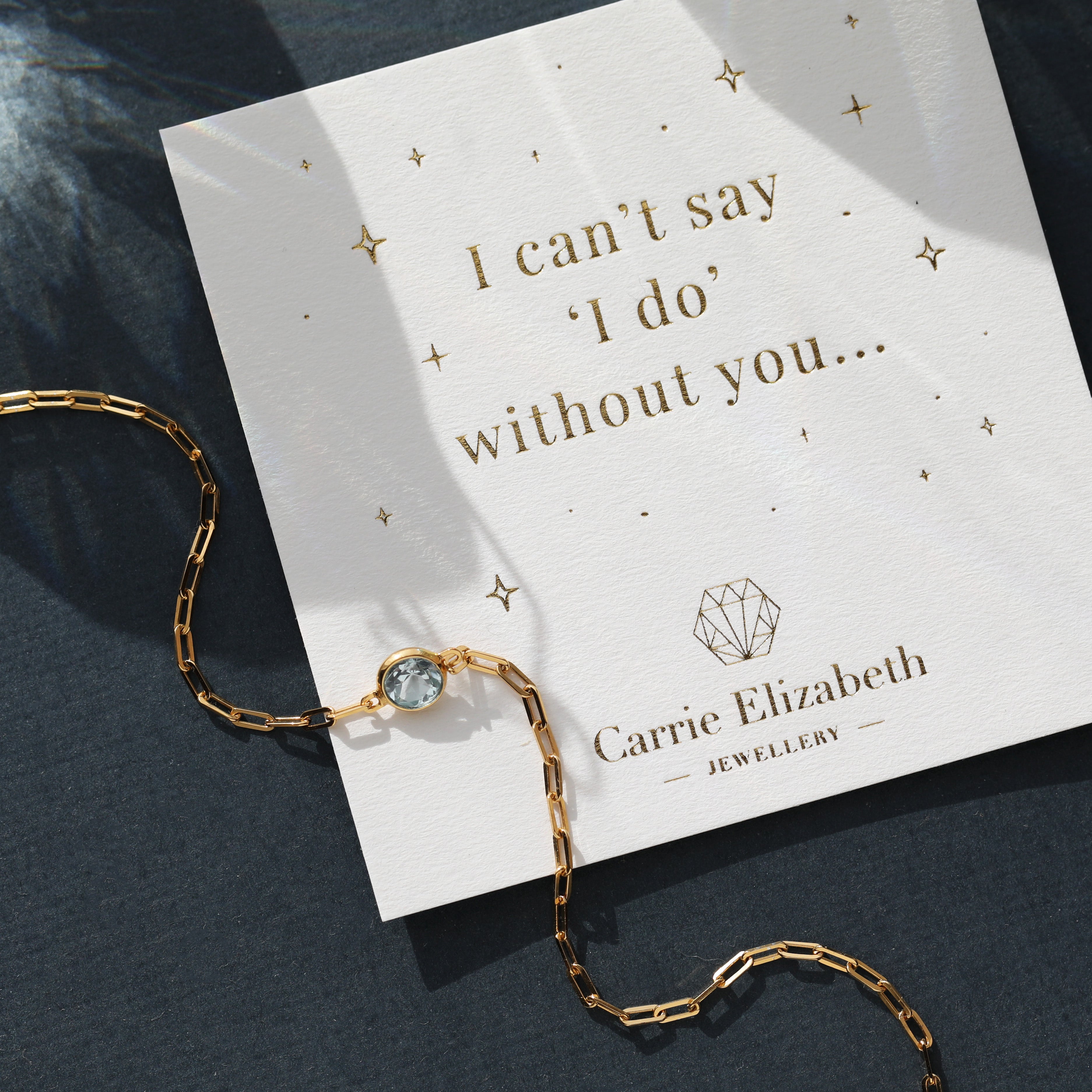 Lucky Something Blue Topaz Bracelet – Elegant Sterling Silver Jewelry for Women, Perfect for Weddings, Anniversaries & Special Occasions