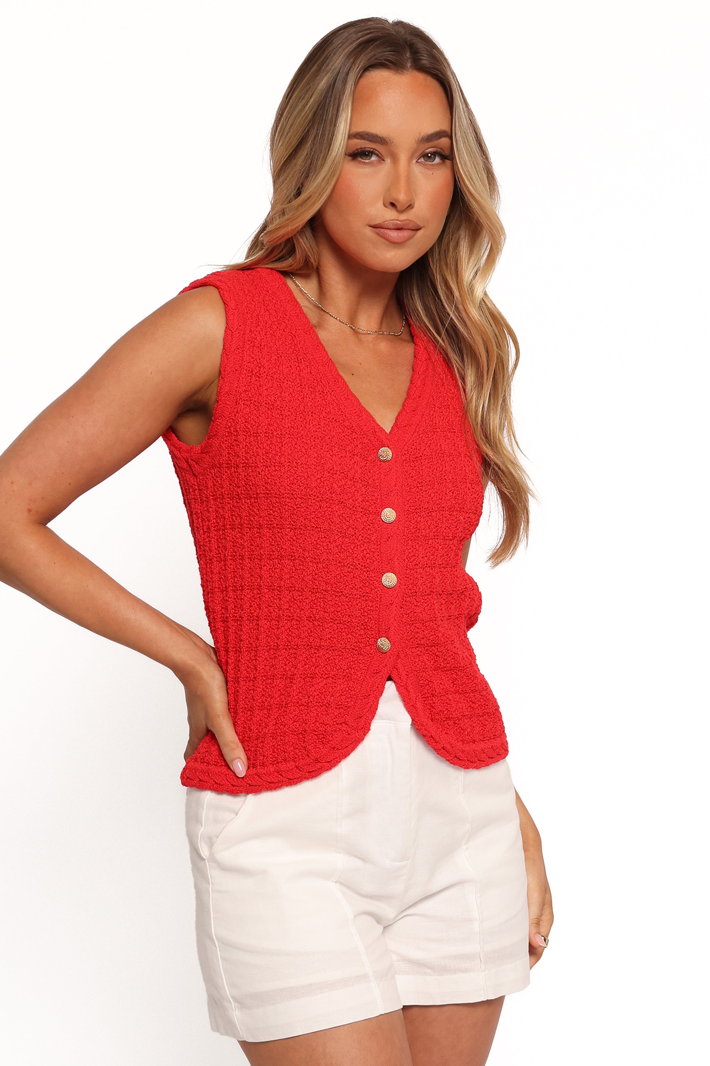 Davis Knit Vest for Men - Soft & Comfortable Red Pullover Sweater - Perfect for Casual Wear, Layering & Outdoor Activities