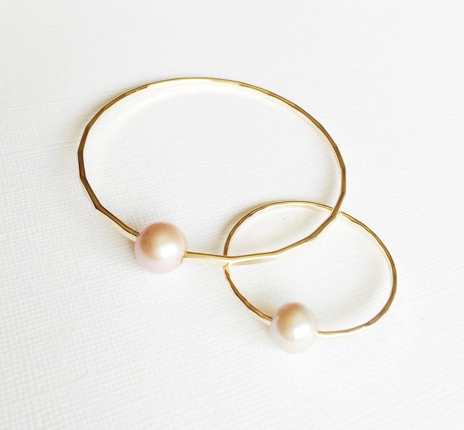 Amelia Pink Pearl Bangles Set (B260) - Elegant Bracelet for Women, Perfect for Parties, Weddings & Daily Wear