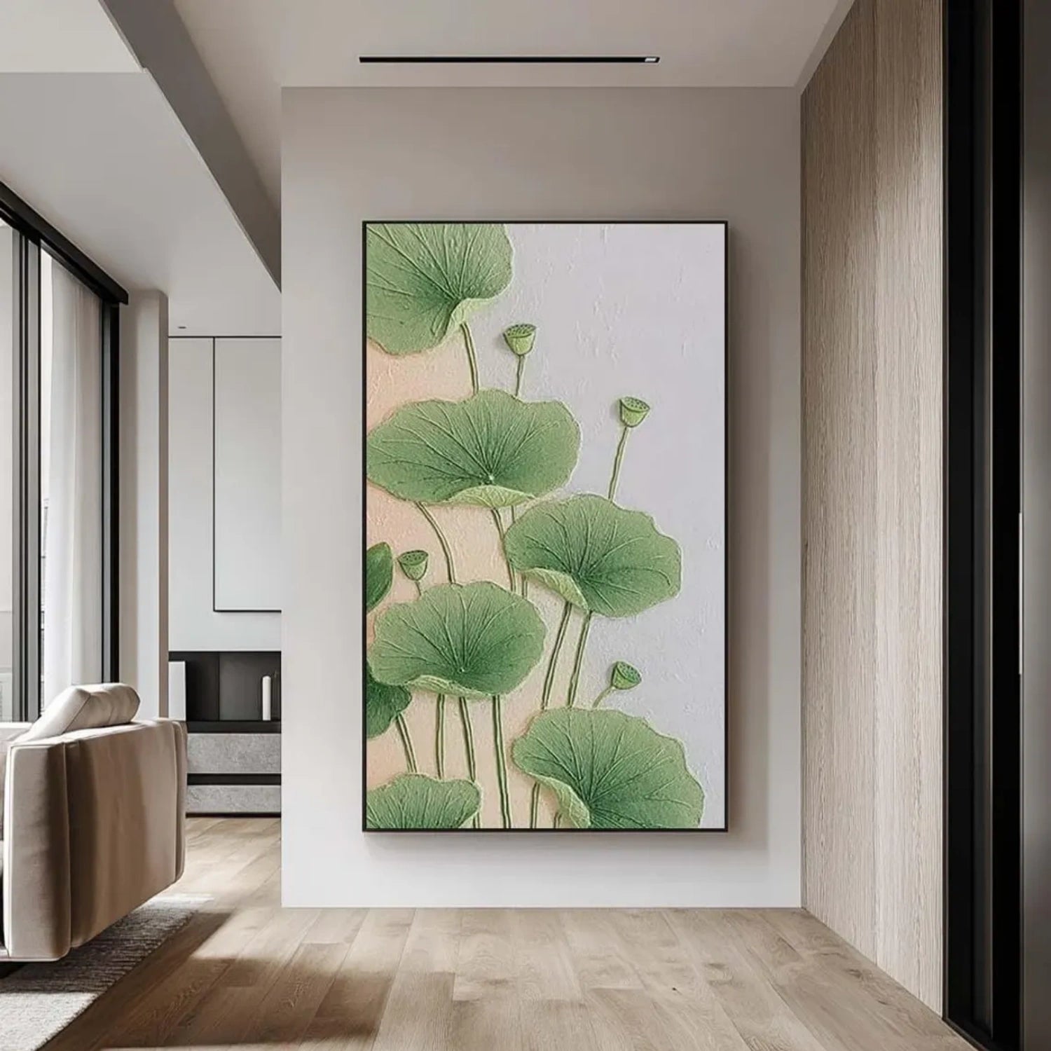 Abstract Floral and Tree Texture Canvas Wall Art - Modern Home Decor for Living Room, Bedroom & Office | FT 218
