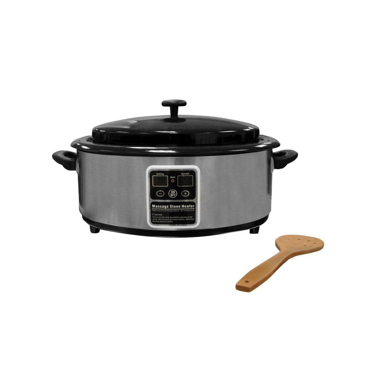 Dermalogic 6 Quart Stone Heater - Fast Heating Electric Warmer for Spa, Massage & Home Relaxation