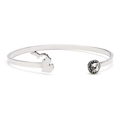 Stone Armory Michigan Bangle Bracelets & Bracelet Sets - Handmade Jewelry for Women, Men - Perfect for Gifts, Anniversaries, and Showing Michigan Pride