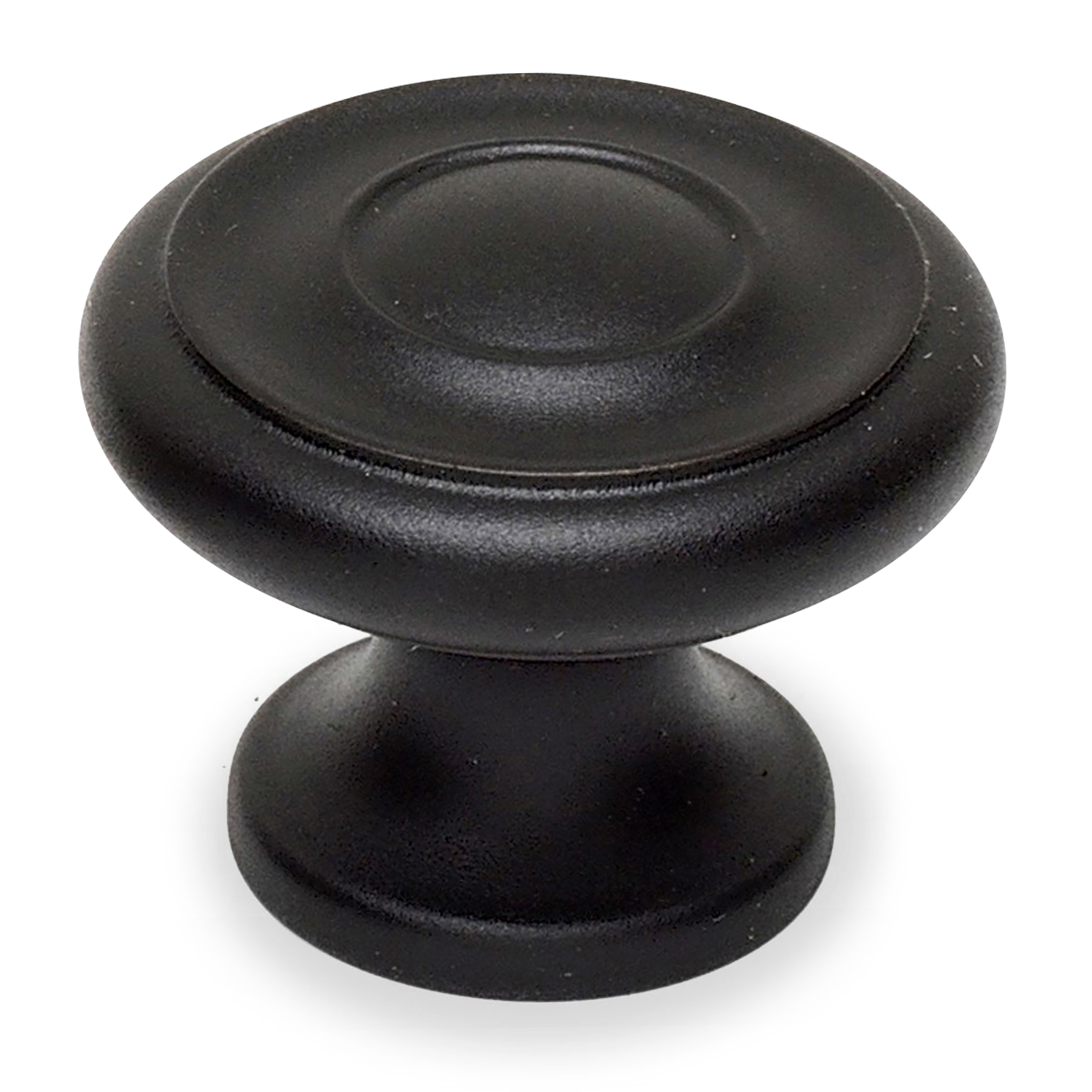1-1/4 Inch Georgian Style Cabinet Knob - Vintage Brass Hardware for Kitchen & Bathroom Cabinets, Dressers & Furniture (Set of 10) - Perfect for Home Renovation & DIY Projects