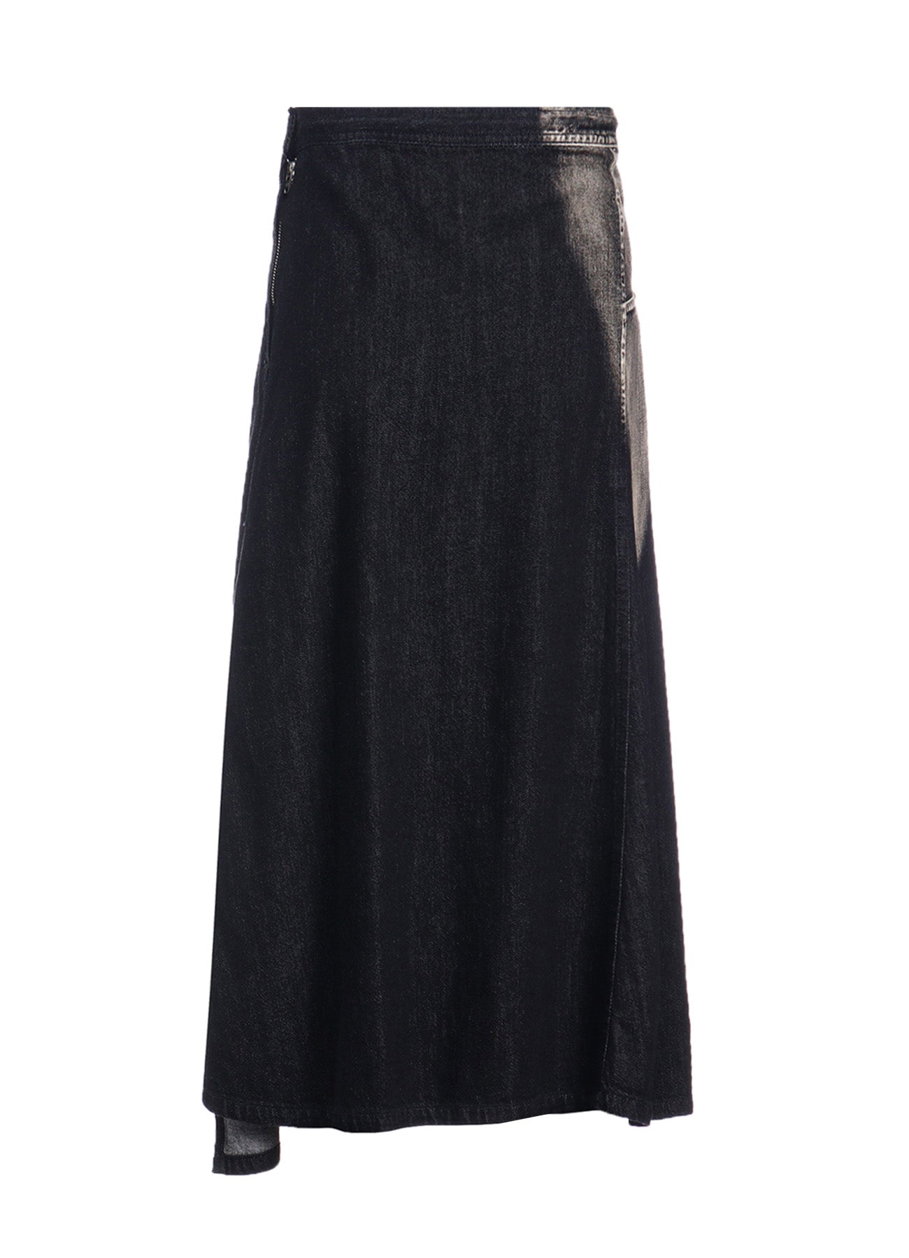 Spotted Denim Triangle Gusset Flare Skirt for Women - Vintage Retro High Waist A-Line Skirt - Perfect for Casual Outfits, Parties, and Boho Fashion