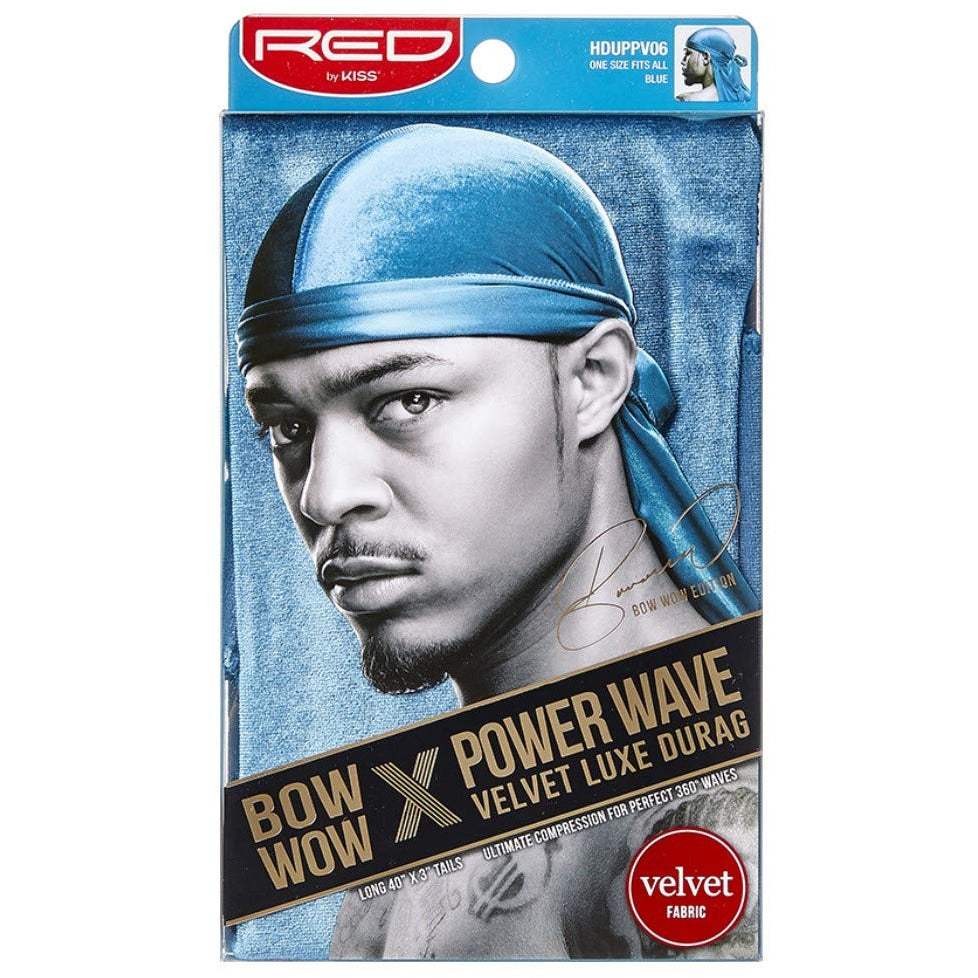 KISS VELVET BOW WOW X POWER WAVE V06 Blue Hair Dryer - Professional Ionic Blow Dryer for Salon-Quality Styling at Home, Perfect for Curly, Straight & Voluminous Hair