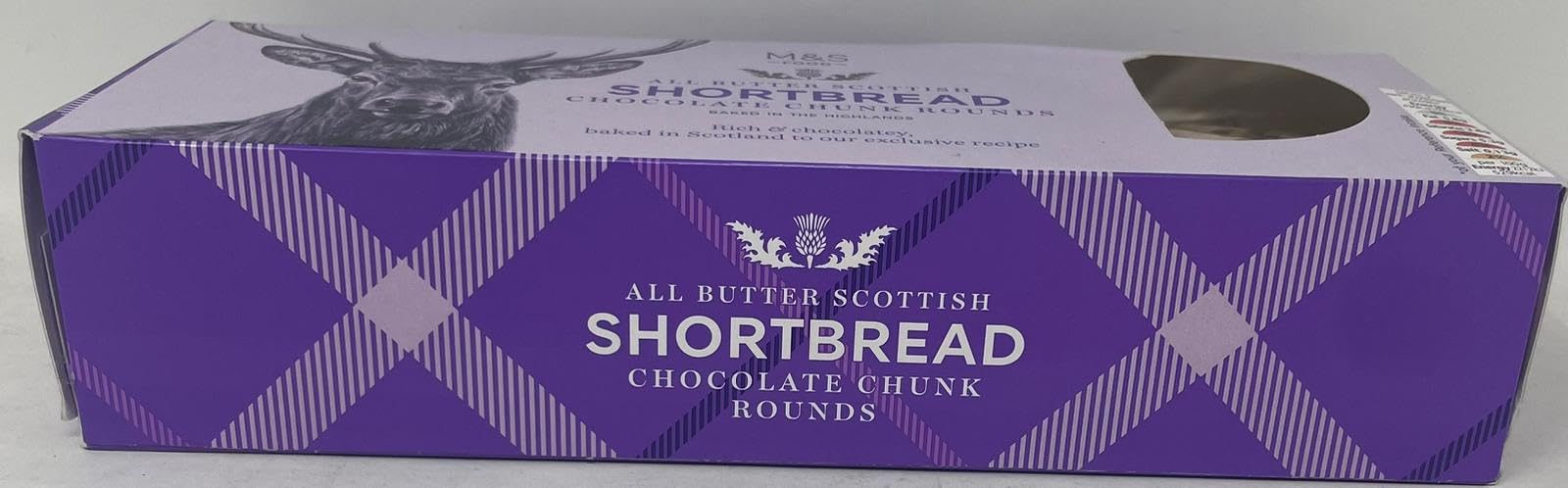 Premium All Butter Scottish Shortbread with Chocolate Chunks - 175g Tin | Authentic UK Recipe | Perfect for Gifts, Tea Time & Holiday Treats
