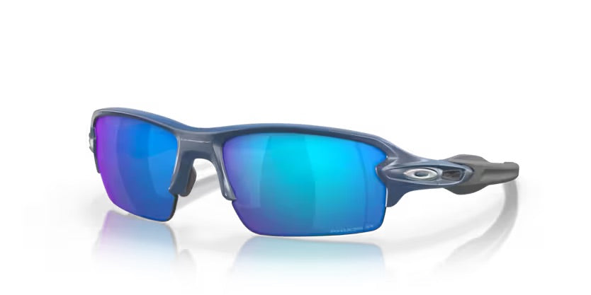 Oakley Flak 2.0 Sunglasses - Matte Poseidon Frame with Prizm Sapphire Polarized Lenses - UV Protection for Running, Cycling & Outdoor Sports