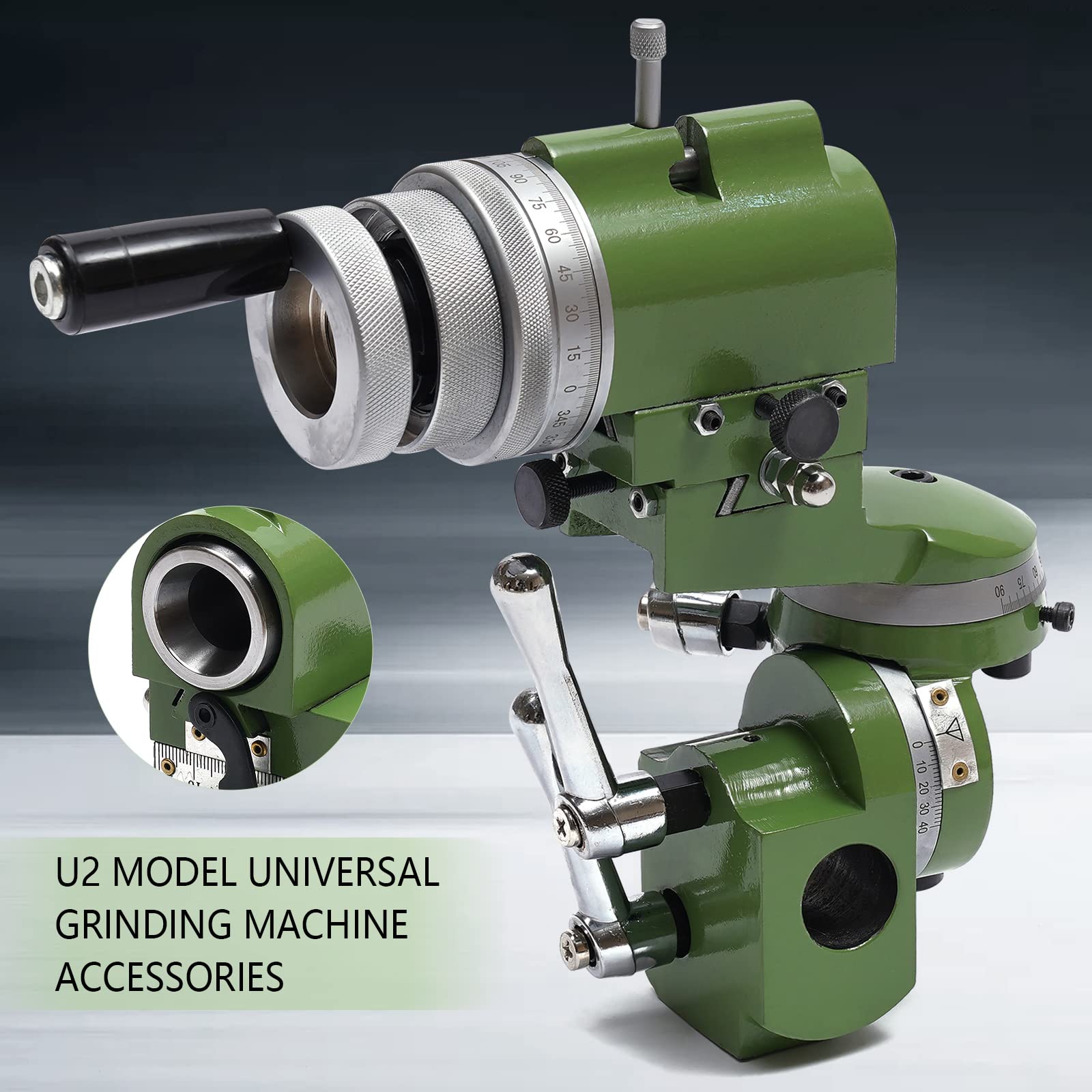 U2 Universal Cutter Grinder Machine - Precision Multi-Purpose Grinding Tool for Sharpening Milling Cutters (25mm Holder Assembly) | Ideal for Metalworking, Woodworking & DIY Projects