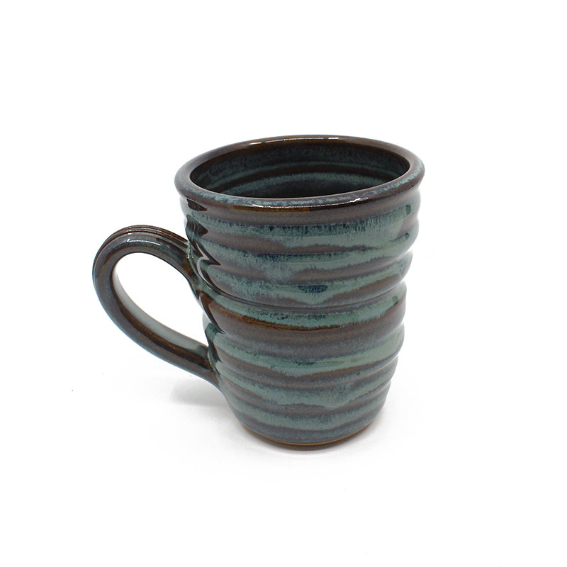 Premium Ceramic Coffee Mug - 12oz Blue Handmade Tea Cup with Comfort Handle | Perfect for Home, Office, or Gift Giving