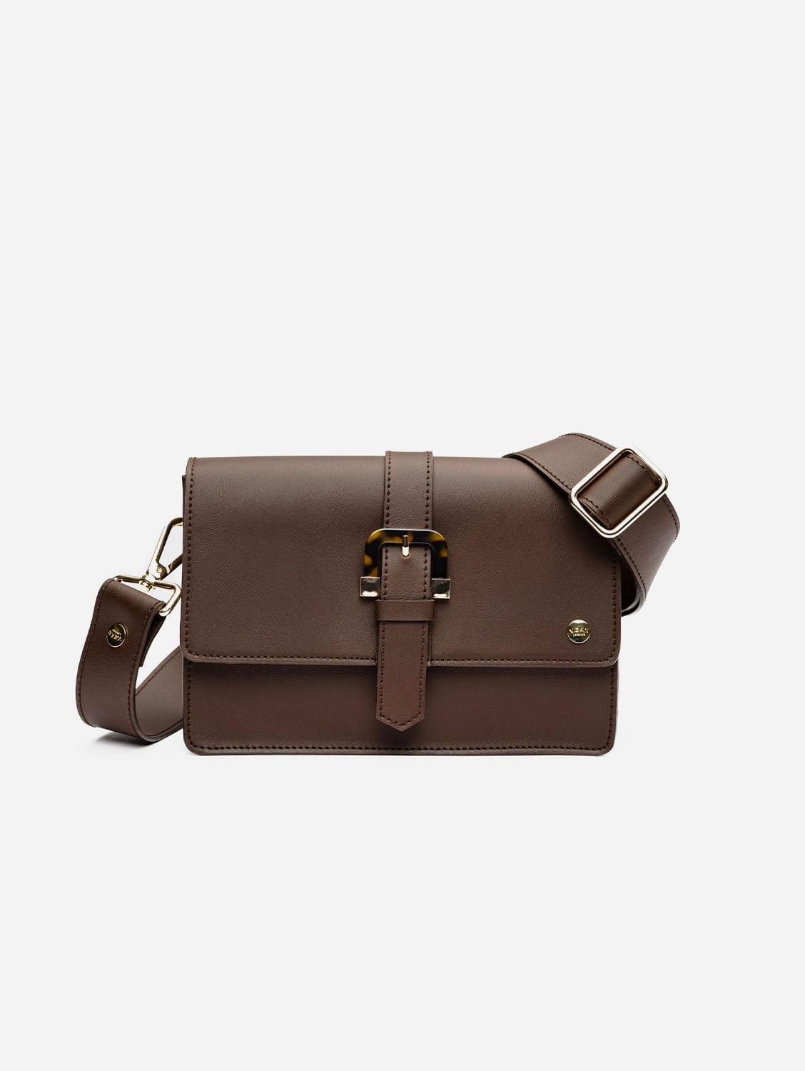 Vegan Leather Tortoiseshell Crossbody Bag for Women - Stylish Brown Shoulder Purse | Perfect for Work, Travel & Everyday Use