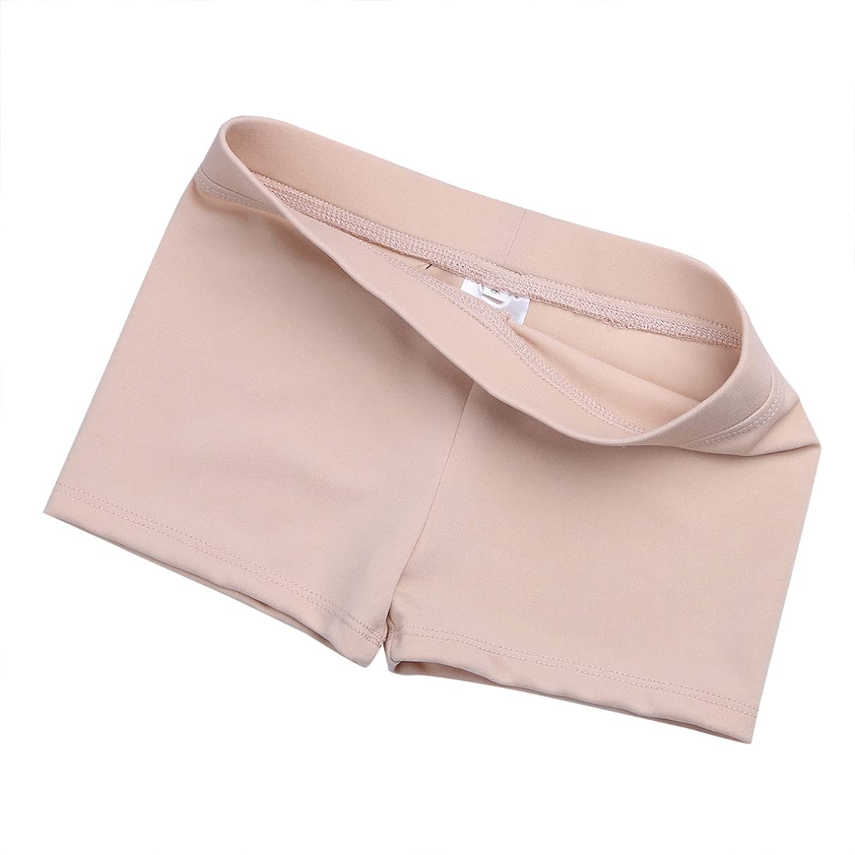 Girls High Waist Dance Shorts - Athletic Gym Yoga Workout Sports Shorts for Kids - Active Dance Bottoms Boycut Shorts - Perfect for Ballet, Jazz, Gymnastics & Casual Wear