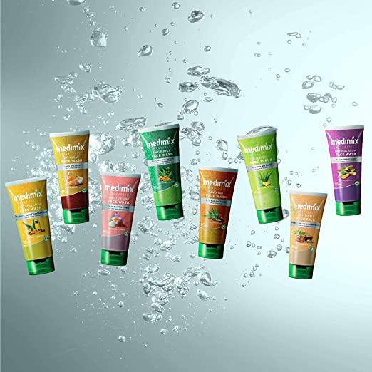 Medimix Ayurvedic Anti-Pimple Face Wash for Women & Men - 50ml (Pack of 3) | Natural Acne Treatment, Oil Control & Skin Brightening | Perfect for Daily Skincare Routine & Travel