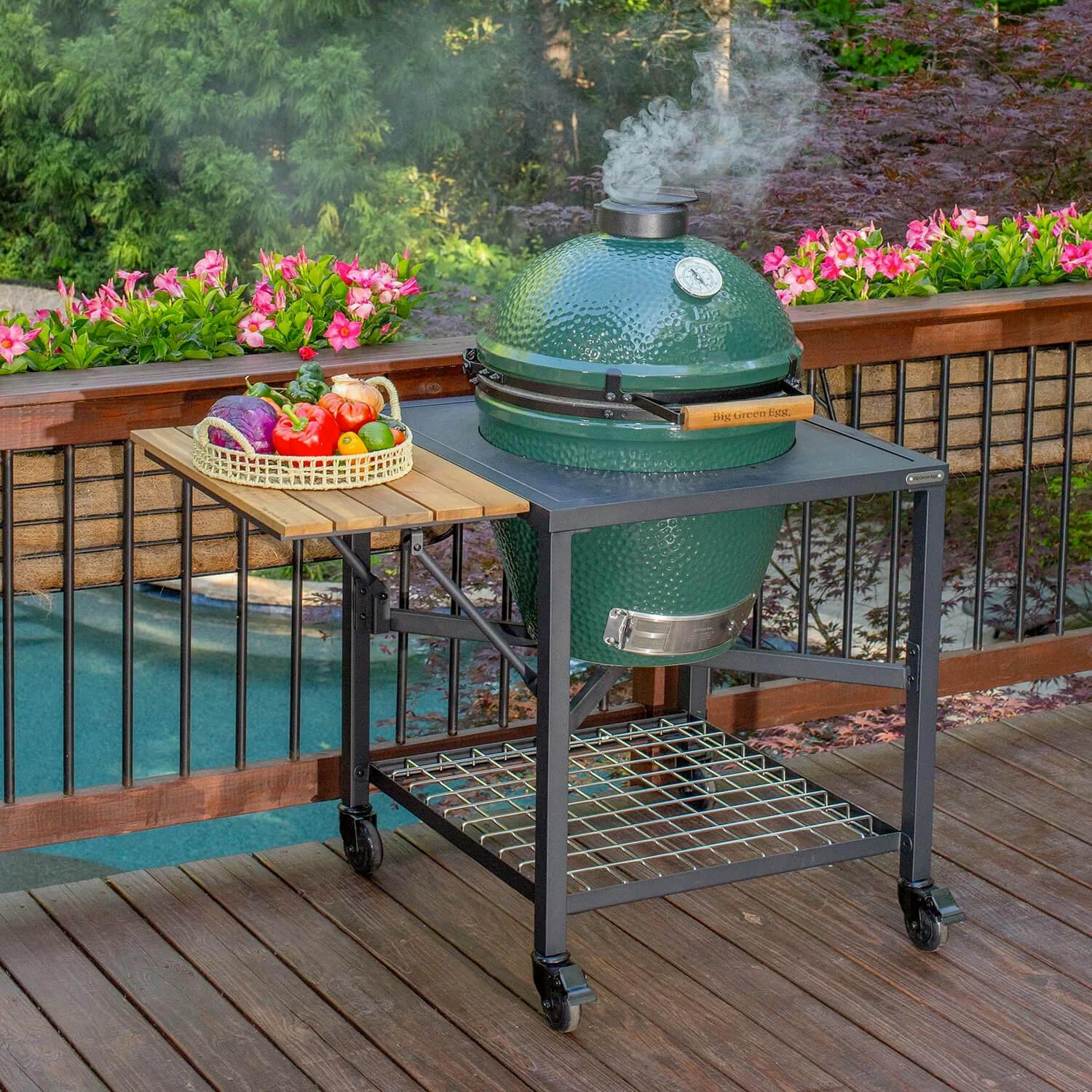 Big Green Egg Acacia Modular Nest Mate 128799 - Premium Grill Accessory for Outdoor Cooking, BBQ & Patio Use