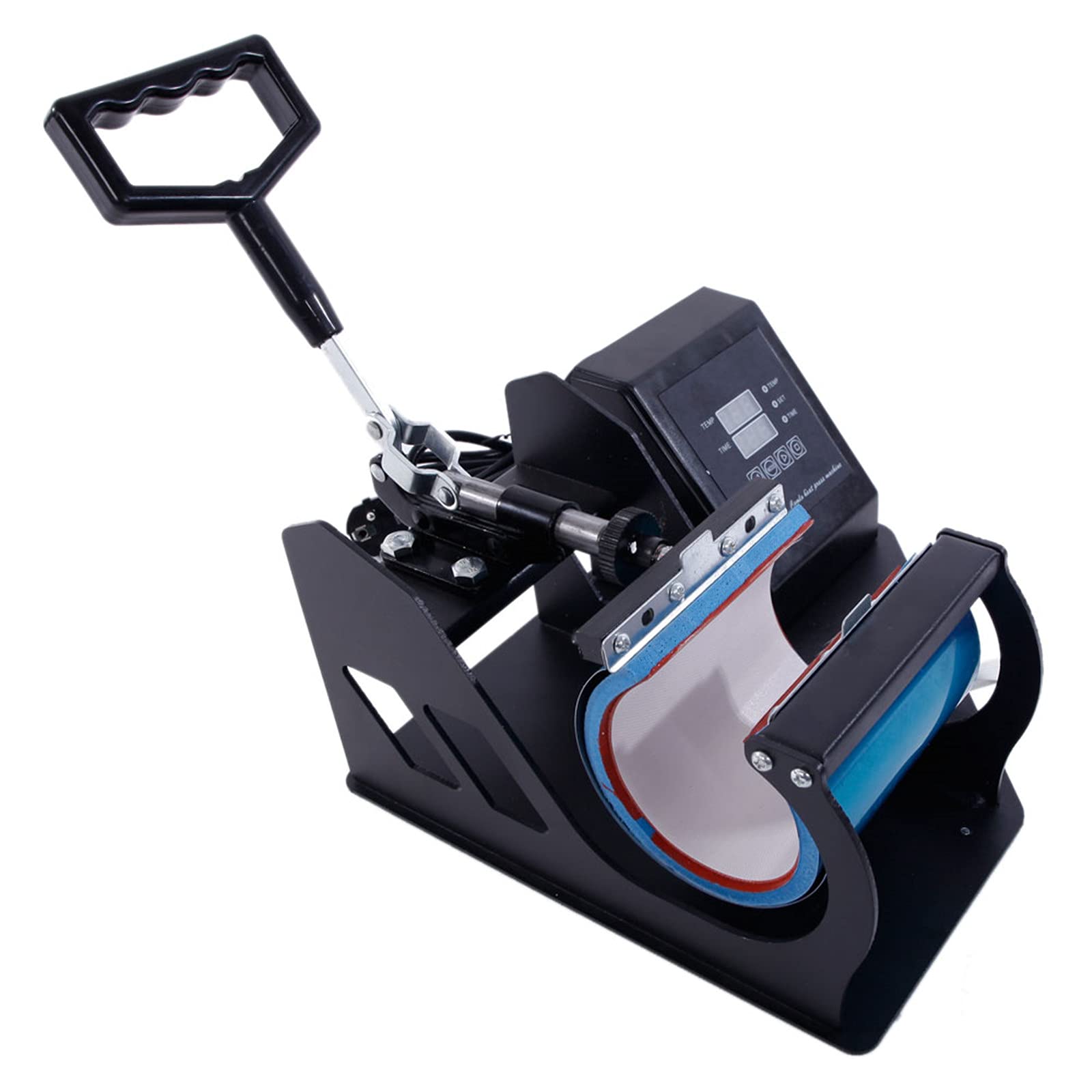 WiCCI GT6-ZJ Coffee Mug Heat Press Sublimation Machine for Custom Mugs - 110V US Plug (Black) | Perfect for DIY Personalized Gifts & Small Business Printing