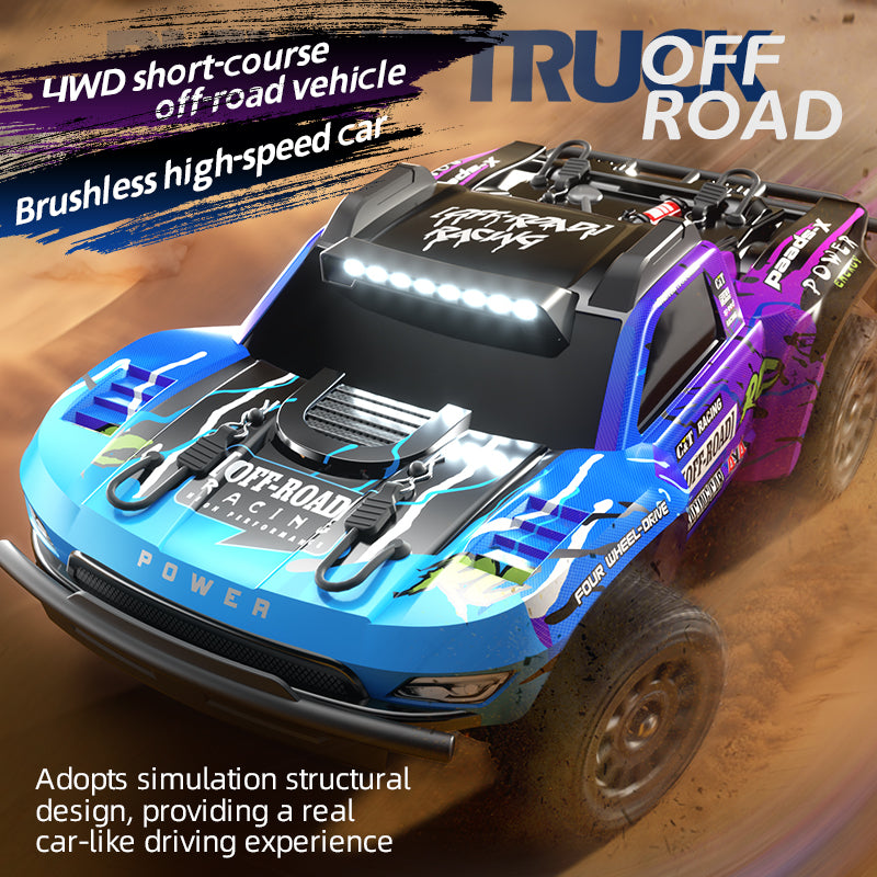 JJRC Q130C Pro 1/12 Scale 4WD Brushless RC Short Course Truck - 40km/h High Speed, Full Proportional Control for Off-Road Racing & Backyard Bashing