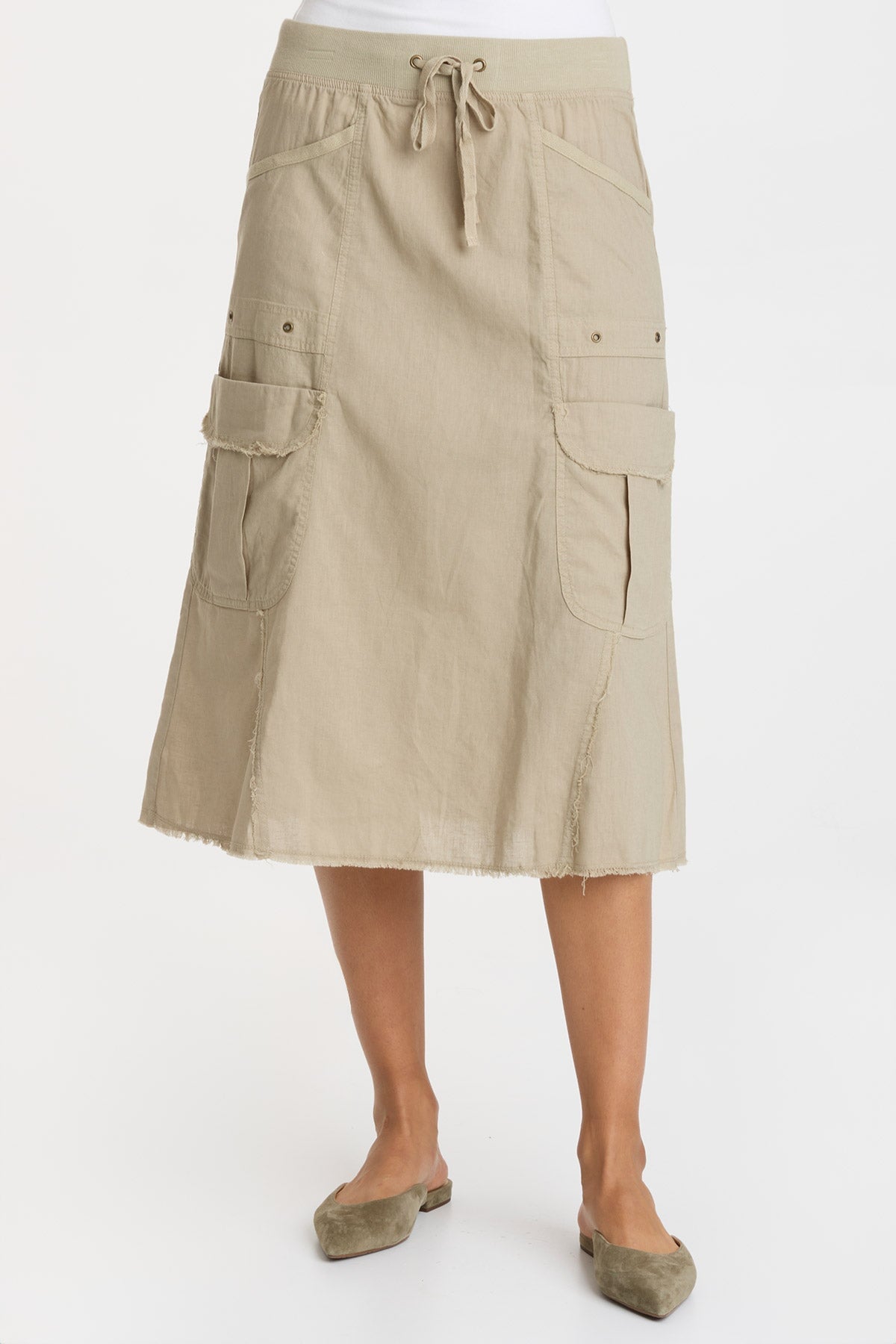 Bellamy Linen Skirt for Women - Breathable & Comfortable Summer Skirt for Casual Outings, Beach Vacations & Boho Style