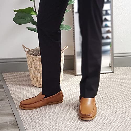 Men's Classic Slip-On Moccasin Loafers - Comfortable Boat Shoes for Business Casual & Dress Wear | Perfect for Office, Wedding & Formal Occasions