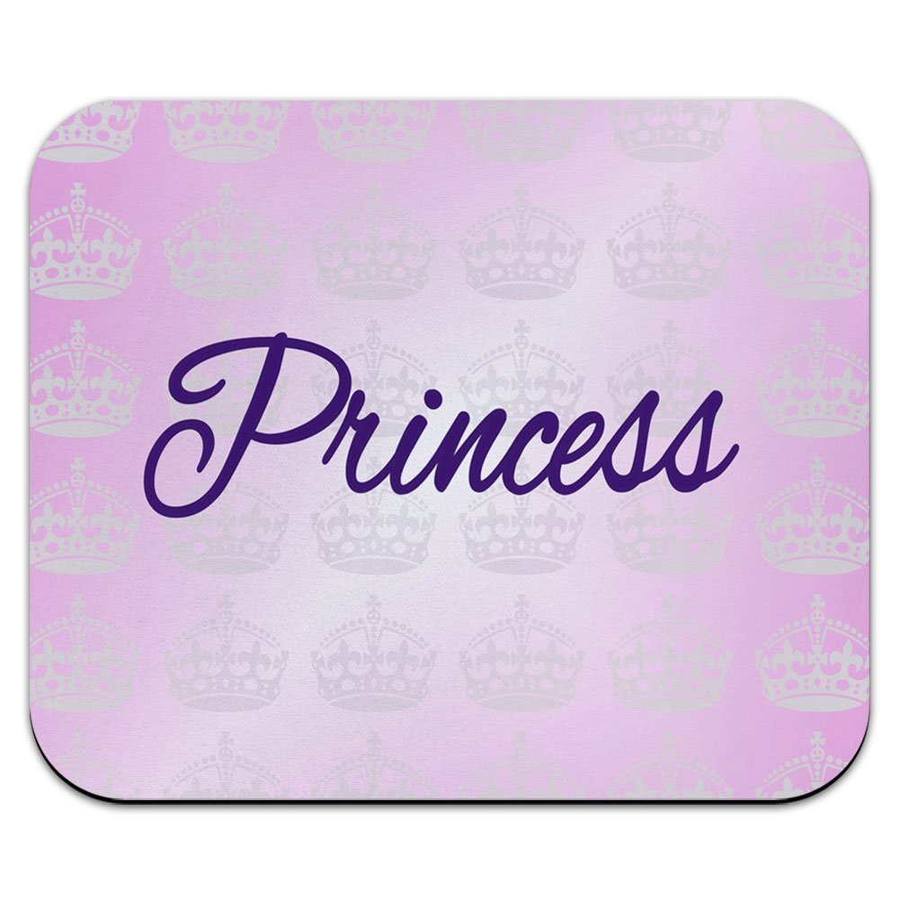 Princess Pink & Purple Crown Mouse Pad - Non-Slip Gaming & Office Desk Mat for Computers, Laptops - Perfect for Work, Gaming & Home Office Use