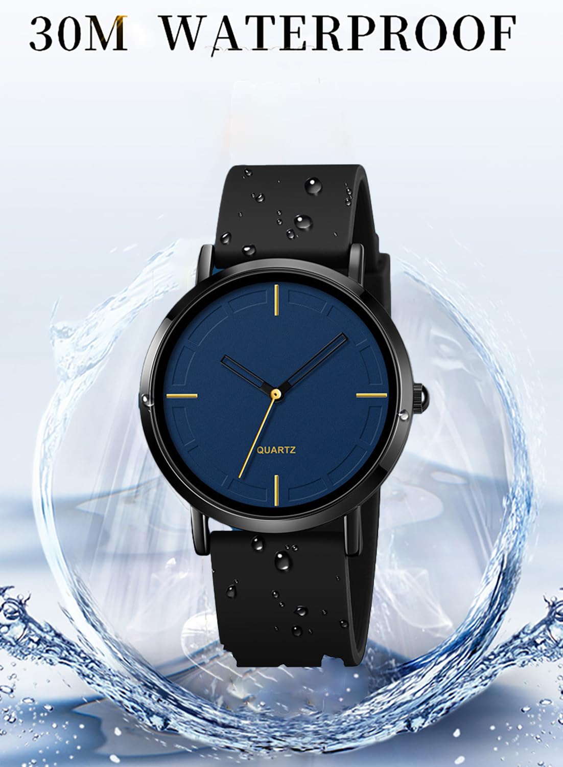 BESTKANG Fashion Analog Quartz Watch - Waterproof Silicone Strap Unisex Sports Watch for Men & Women | Perfect for Running, Swimming & Outdoor Activities