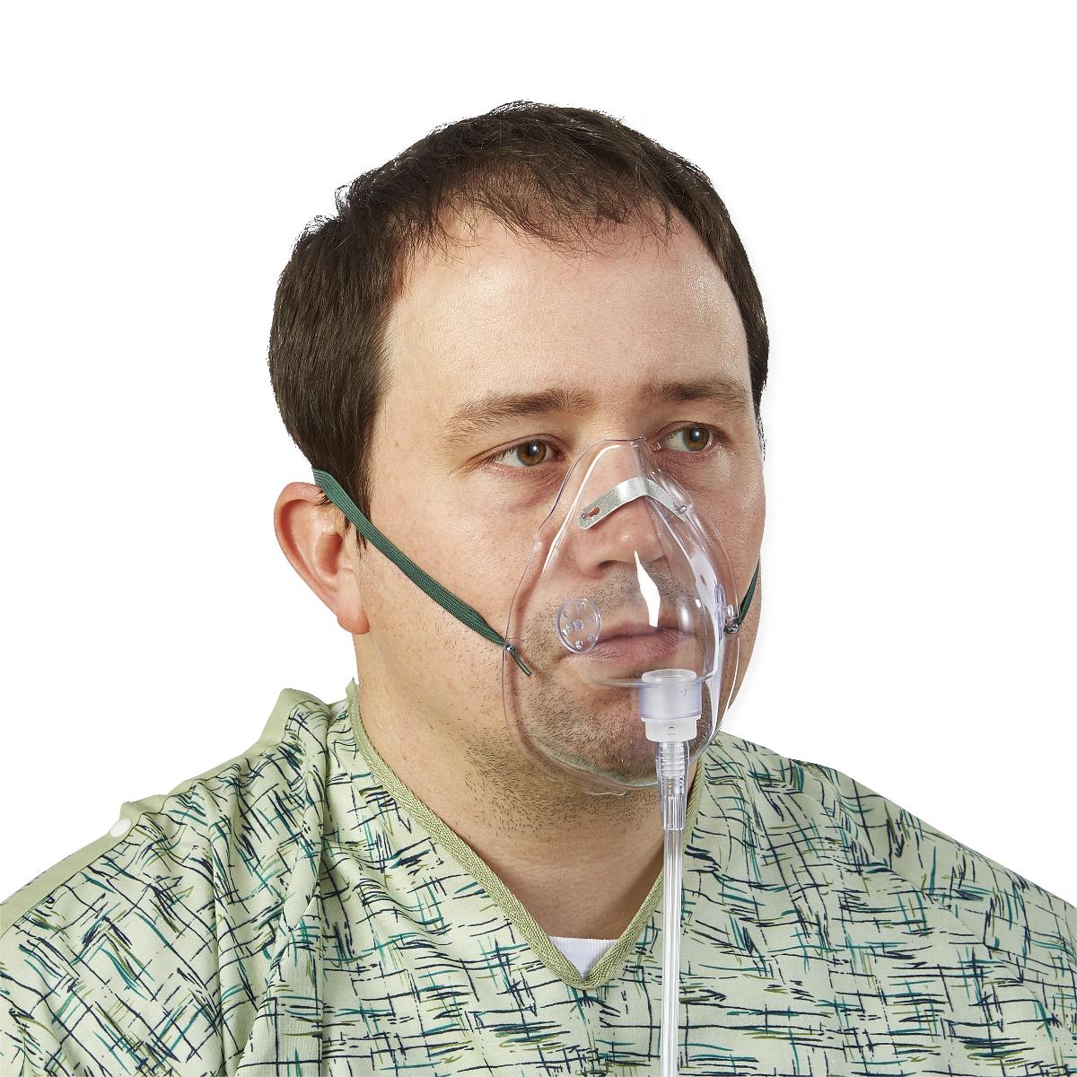 Medium Concentration Oxygen Mask - Medical Grade Oxygen Therapy Mask for Adults & Seniors - Perfect for COPD, Asthma, and Respiratory Support at Home or Hospital Use
