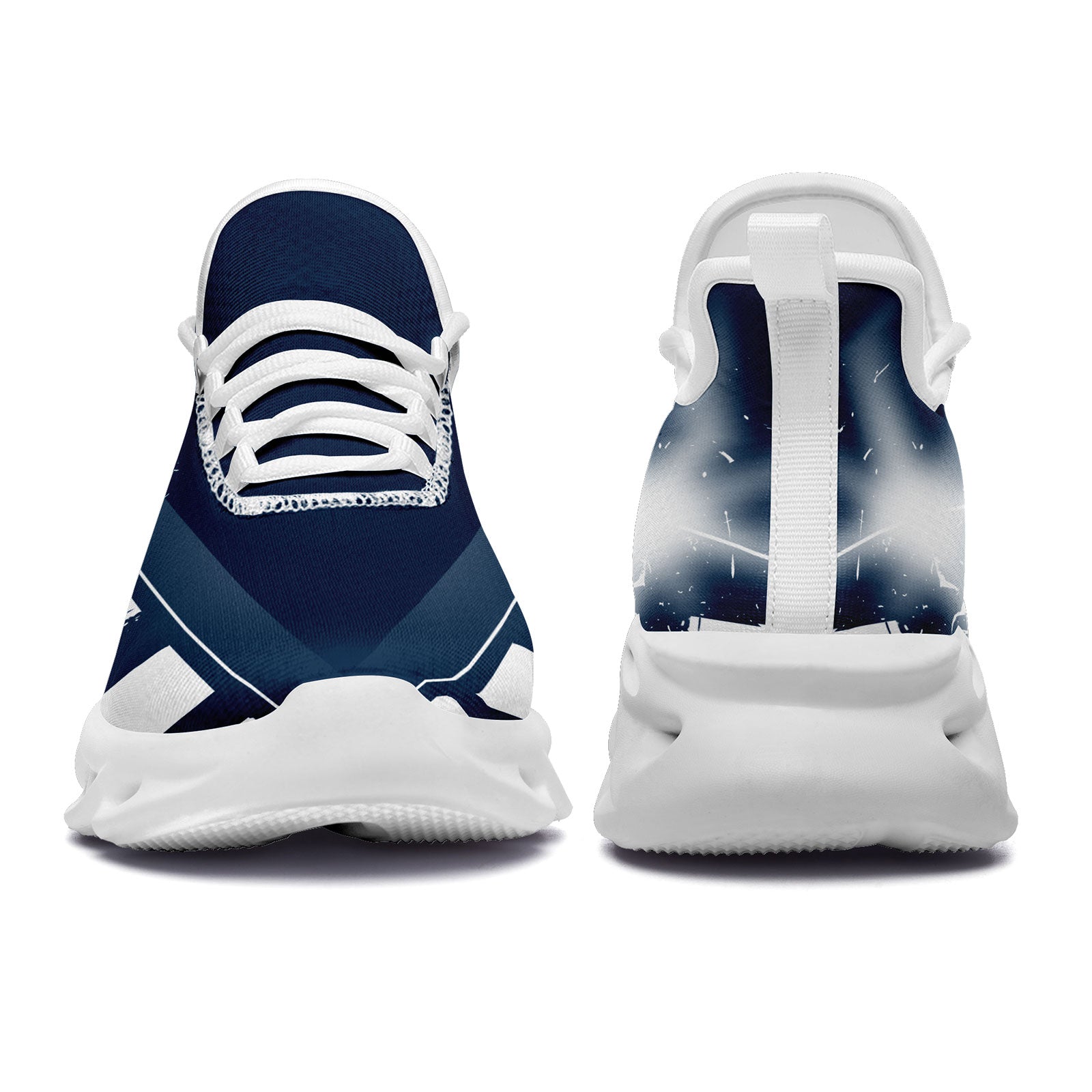Custom Blue White Dallas Maxsoul Personalized Sneakers - Comfortable Athletic Shoes for Men & Women - Perfect for Running, Gym Workouts & Casual Wear (FN003 D020260, Size 9)