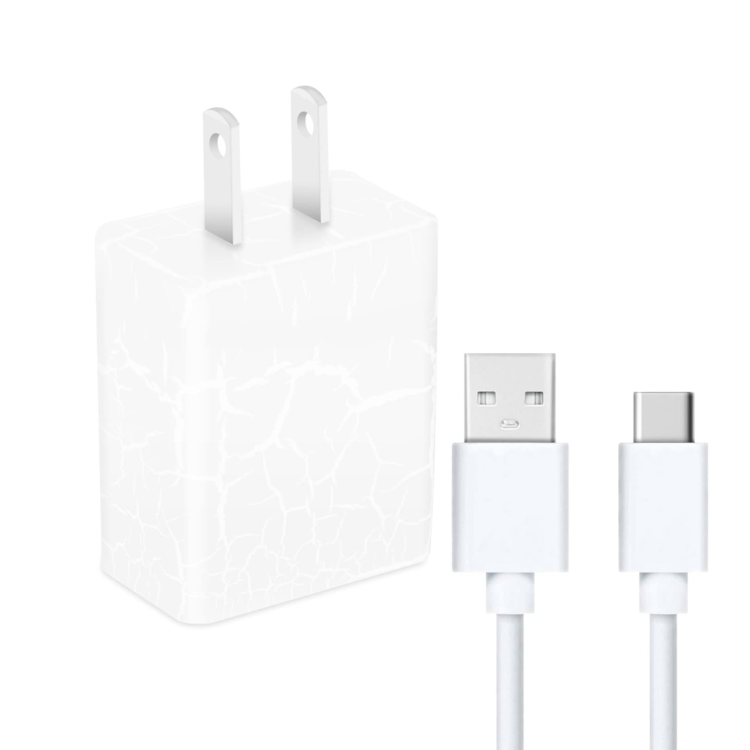 20W USB C Fast Charger with 2-Pack PD Cables - Quick Charge 3.0 Wall Charger Block & Power Adapter for iPhone 13/12 Pro Max, iPad, Google Pixel, Samsung Galaxy - Perfect for Home, Office & Travel Charging