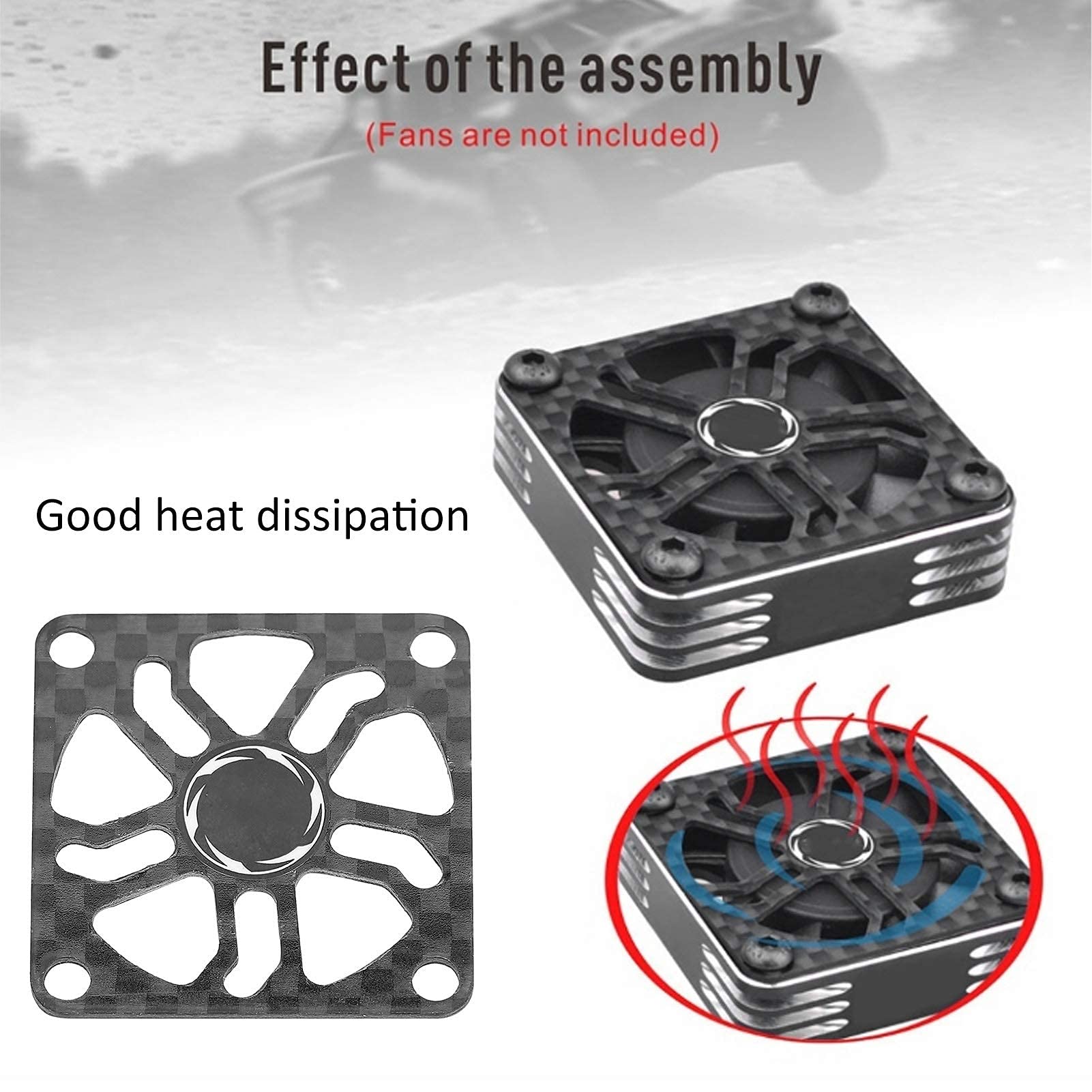 Folany 30mm RC Cooling Fan Cover - Durable Safety Cover for Heat Dissipation on RC Motors & Electric Fans | Perfect for RC Cars, Drones & DIY Electronics Projects