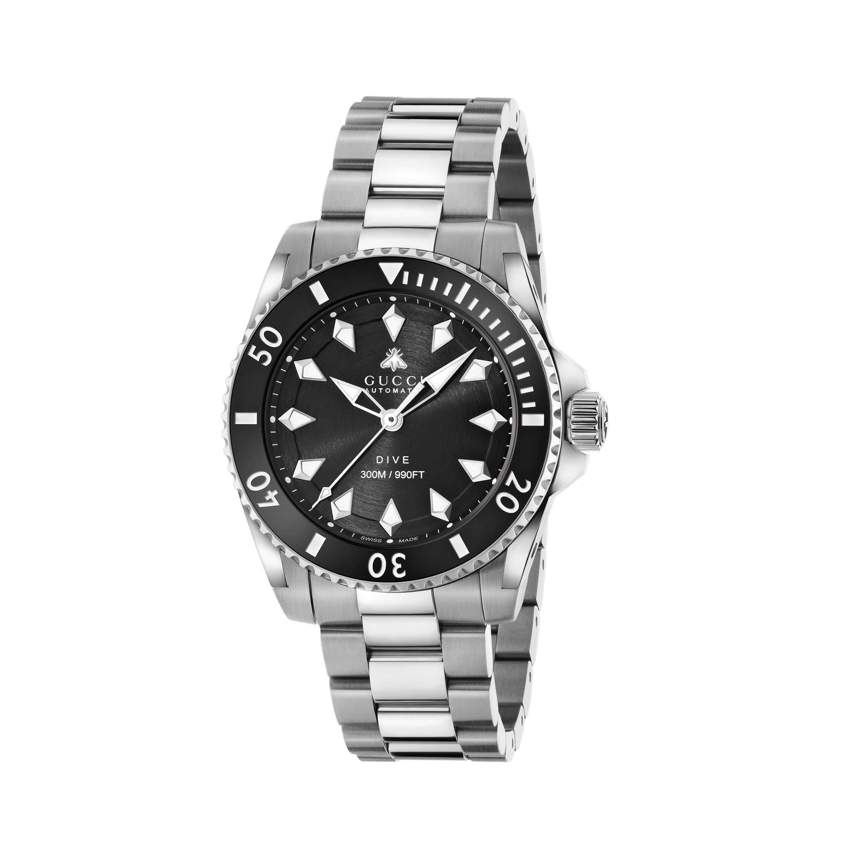 Luxury Gucci Dive Watch for Men & Women - Waterproof Stainless Steel Chronograph - Perfect for Scuba Diving, Swimming & Everyday Fashion