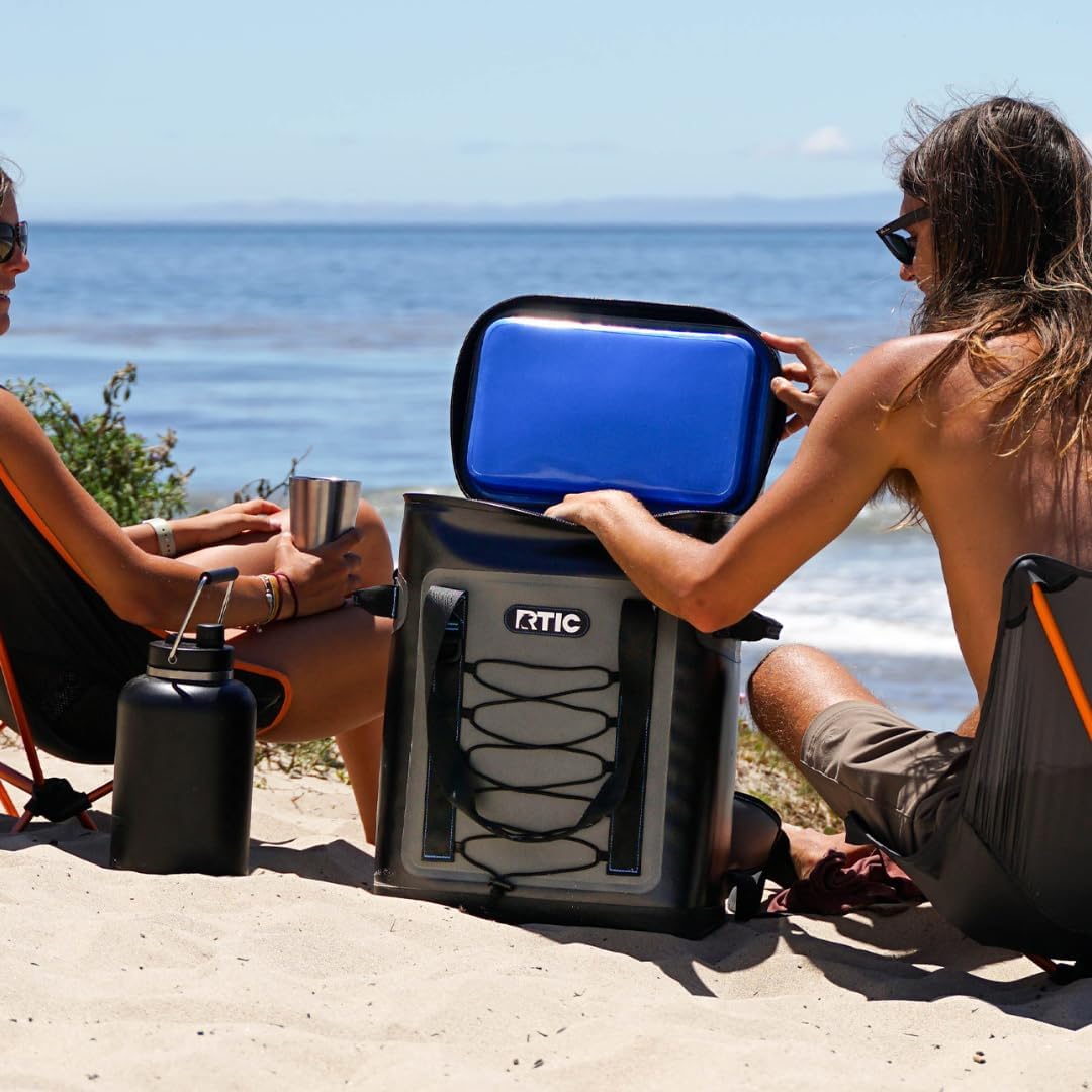 RTIC 36 Can Backpack Cooler - Insulated, Waterproof Soft Cooler Bag for Ice, Drinks, Lunch - Perfect for Beach, Travel, Camping, Picnic, Hiking, and Outdoor Adventures