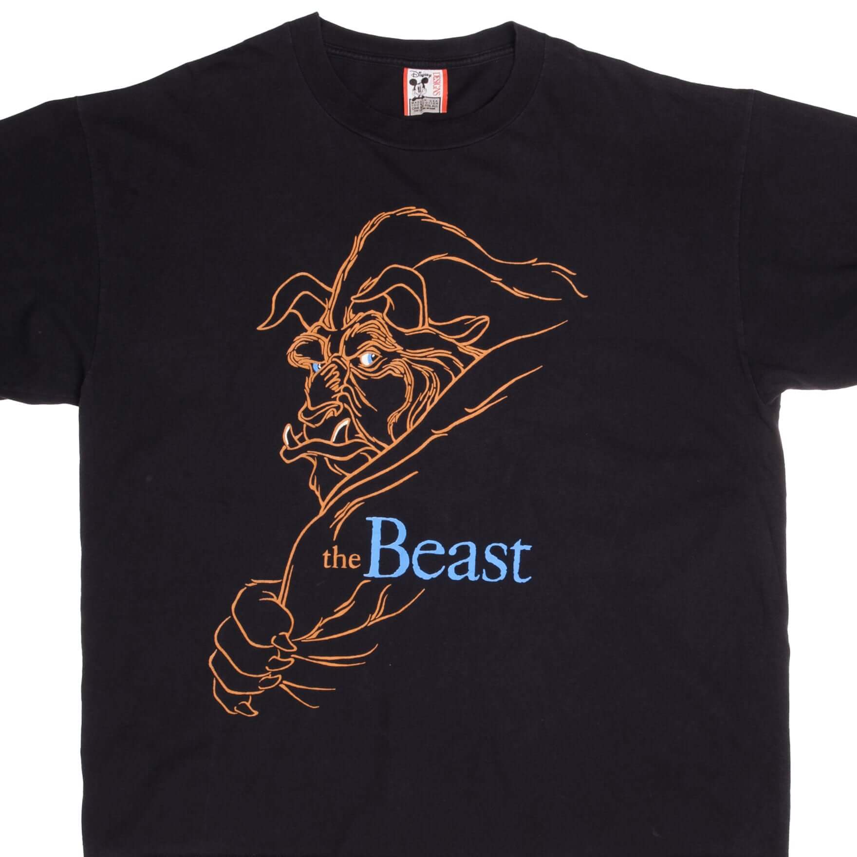 Vintage Disney Beauty and the Beast 1990s Graphic T-Shirt Size 2XL - Made in USA - Casual Wear & Disney Fan Collectible