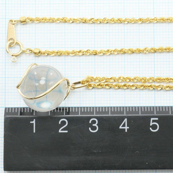 18K Yellow Gold Quartz Necklace for Women - Elegant & Durable Real Gold Jewelry - Perfect for Weddings, Anniversaries & Special Occasions
