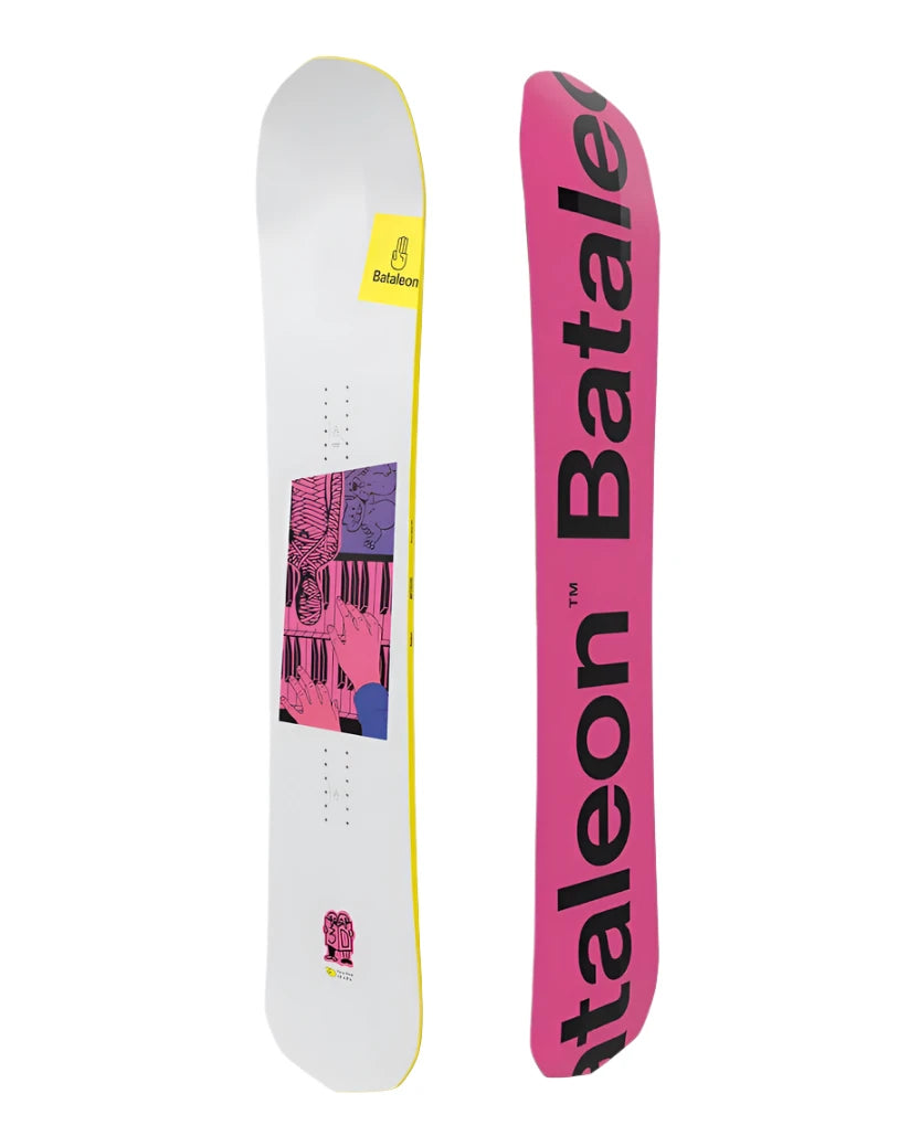 Bataleon Party Wave Snowboard 2025 - Premium Freestyle Snowboard for All-Mountain Riding | Perfect for Powder, Park & Freestyle Snowboarding