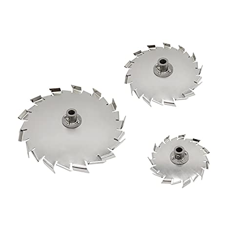 YUCHENGTECH 17.5in (45cm) Stainless Steel Dispersion Blade & Impeller Disc - High Performance Upgrade for Disperser, Pulverizer & Mixer Machines - Ideal for Paint, Ink, Adhesive & Chemical Mixing Applications