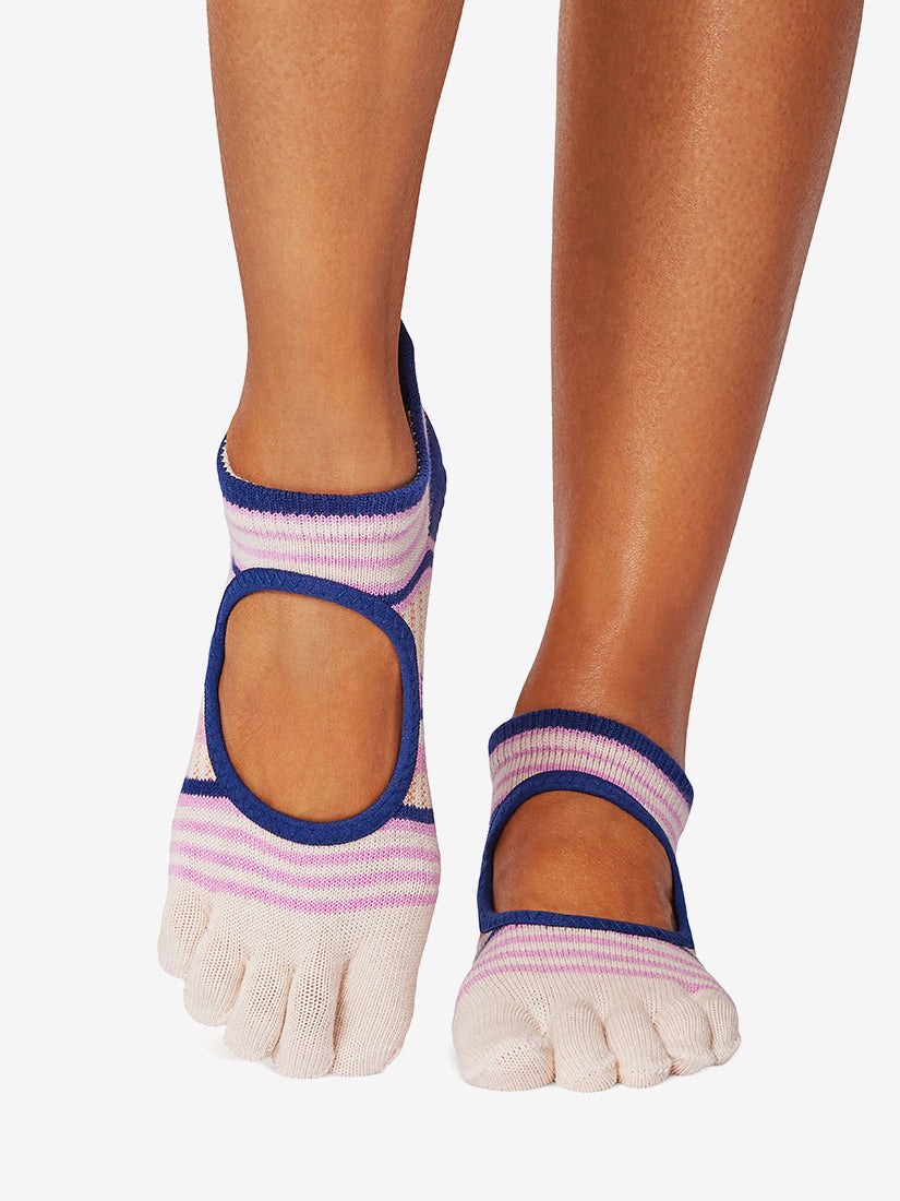 Bellarina Grip Socks for Ballet & Dance - Non-Slip Full Toe Coverage - Perfect for Yoga, Pilates & Barre Workouts - Eventide Color