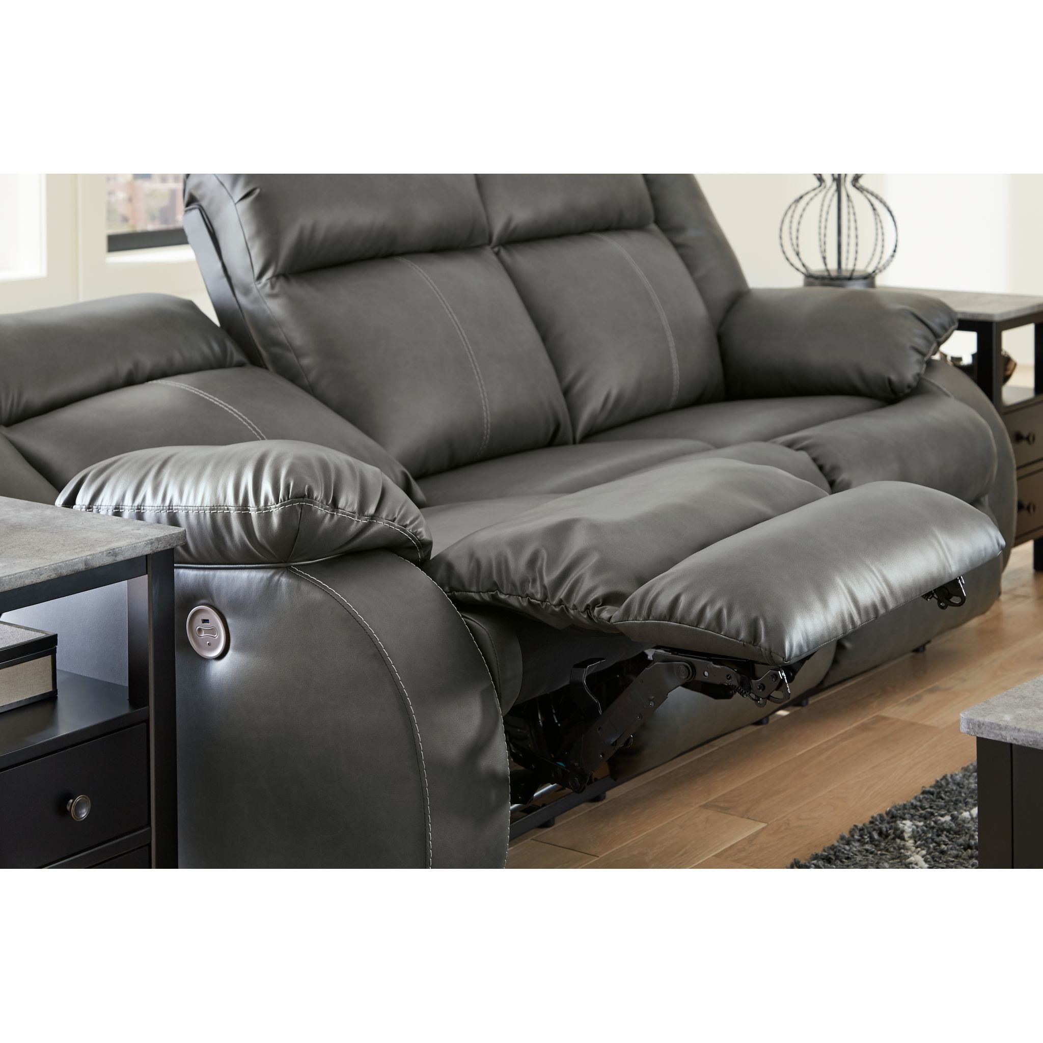 Denoron Power Reclining Loveseat - 2-Seater Electric Massage Sofa with USB Charging & Cup Holders | Perfect for Living Room, Home Theater & Small Spaces