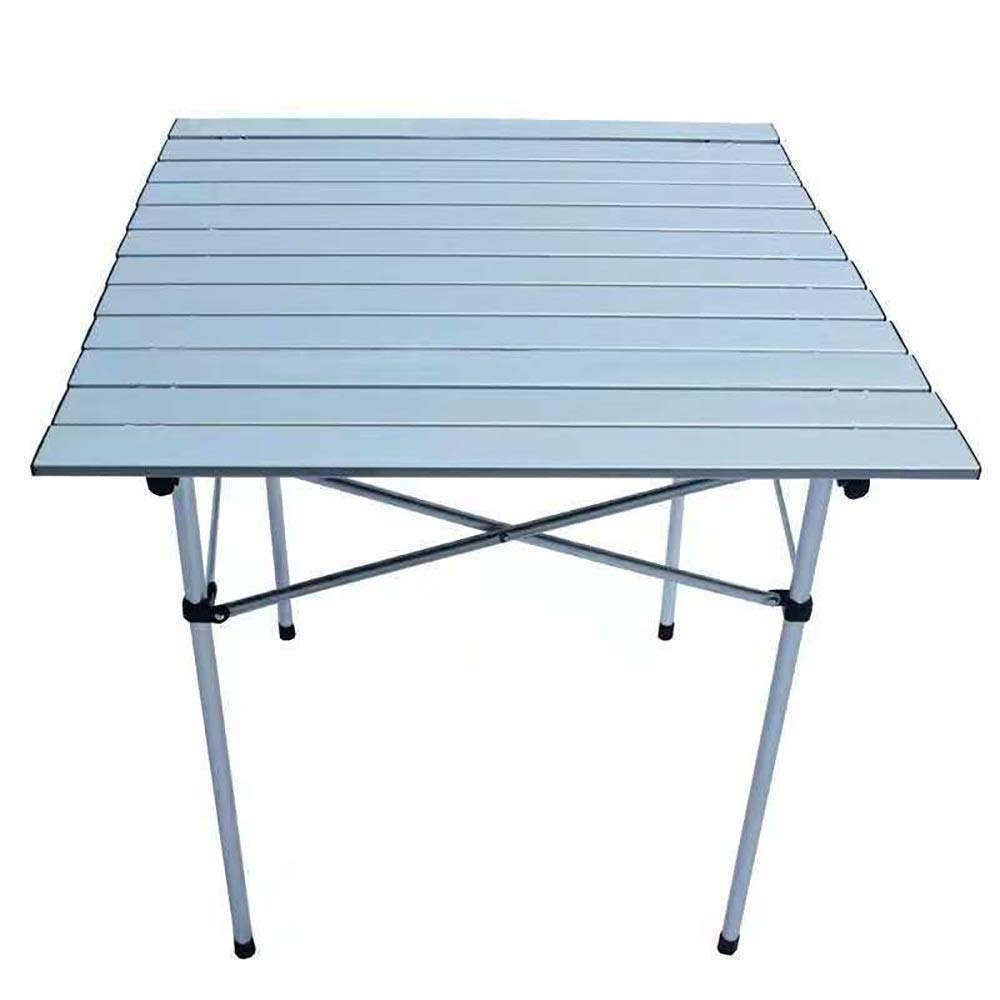 Portable Aluminum Alloy Folding Picnic Table - Lightweight Outdoor BBQ & Camping Dining Table with Easy Assembly - Perfect for Backyard, Beach, Tailgating & RV Trips
