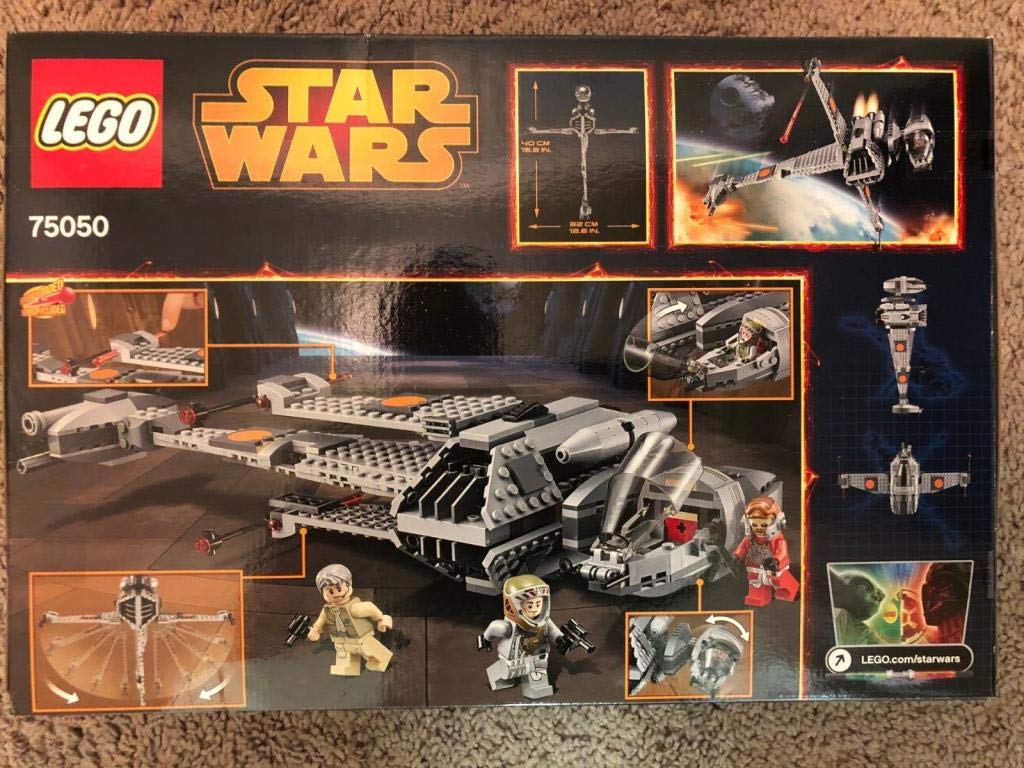 LEGO Star Wars 75050 B-Wing Building Toy Set - 620 Pieces, Collector's Edition for Kids & Adults - Perfect for Display, Gift Giving & Creative Play