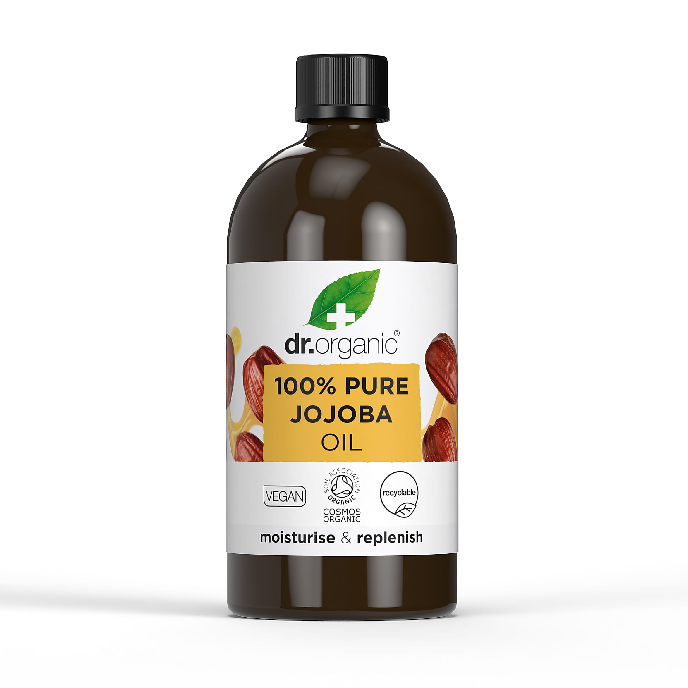 100% Pure Organic Jojoba Oil for Hair, Skin & Face - Cold Pressed Unrefined Natural Moisturizer - Perfect for Dry Skin Care, Massage & Aromatherapy