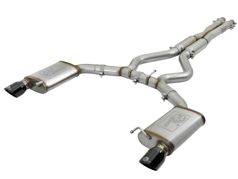 aFe 11-21 Dodge Durango V6 3.6L / V8 5.7L MACH Force XP 304 Stainless Steel Cat-Back Exhaust System with Black Tips - Performance Upgrade for Off-Roading & Towing
