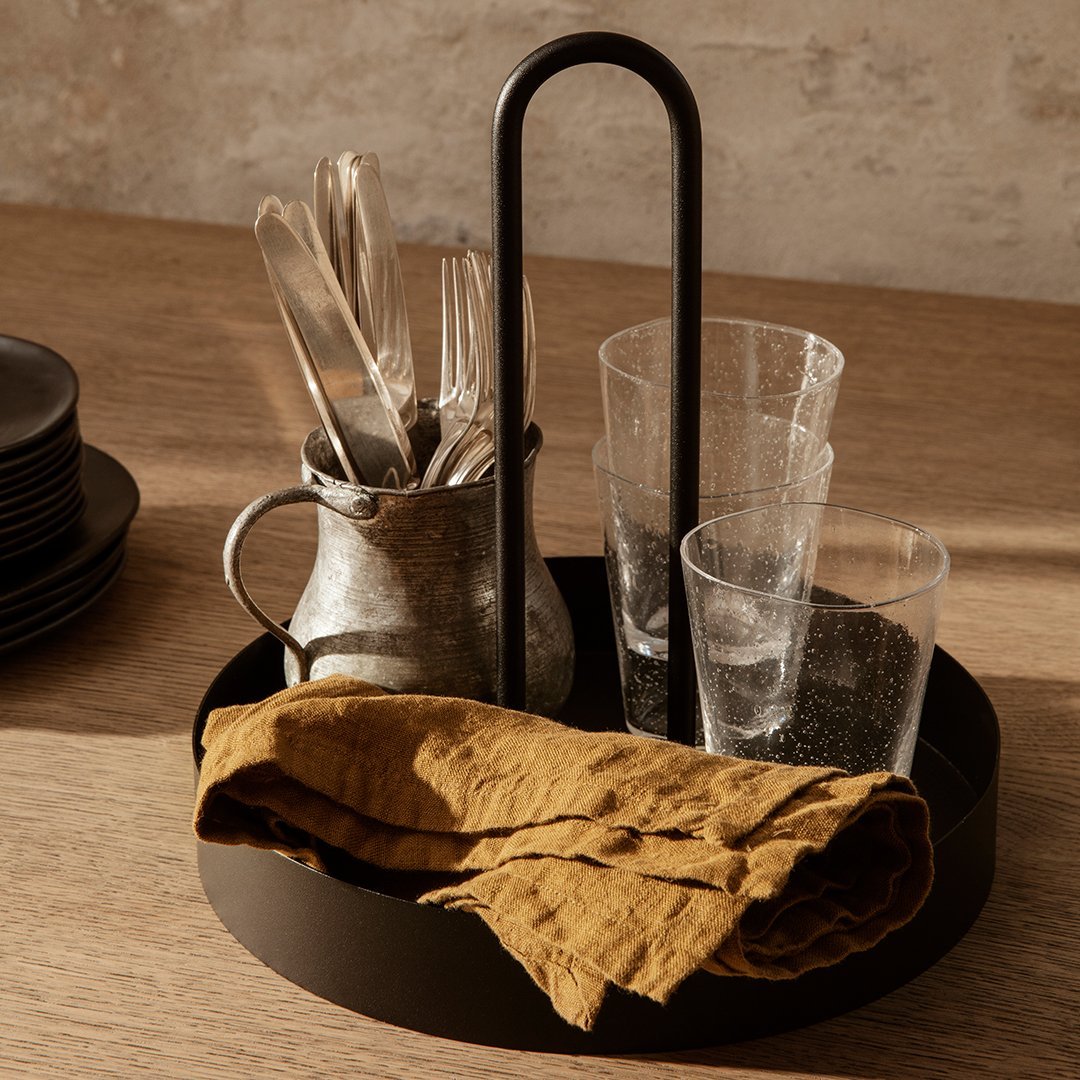 Ferm Living Grib Tray - Scandinavian Modern Serving Tray for Coffee Table, Dining, and Kitchen Decor | Perfect for Entertaining, Breakfast in Bed, and Home Organization