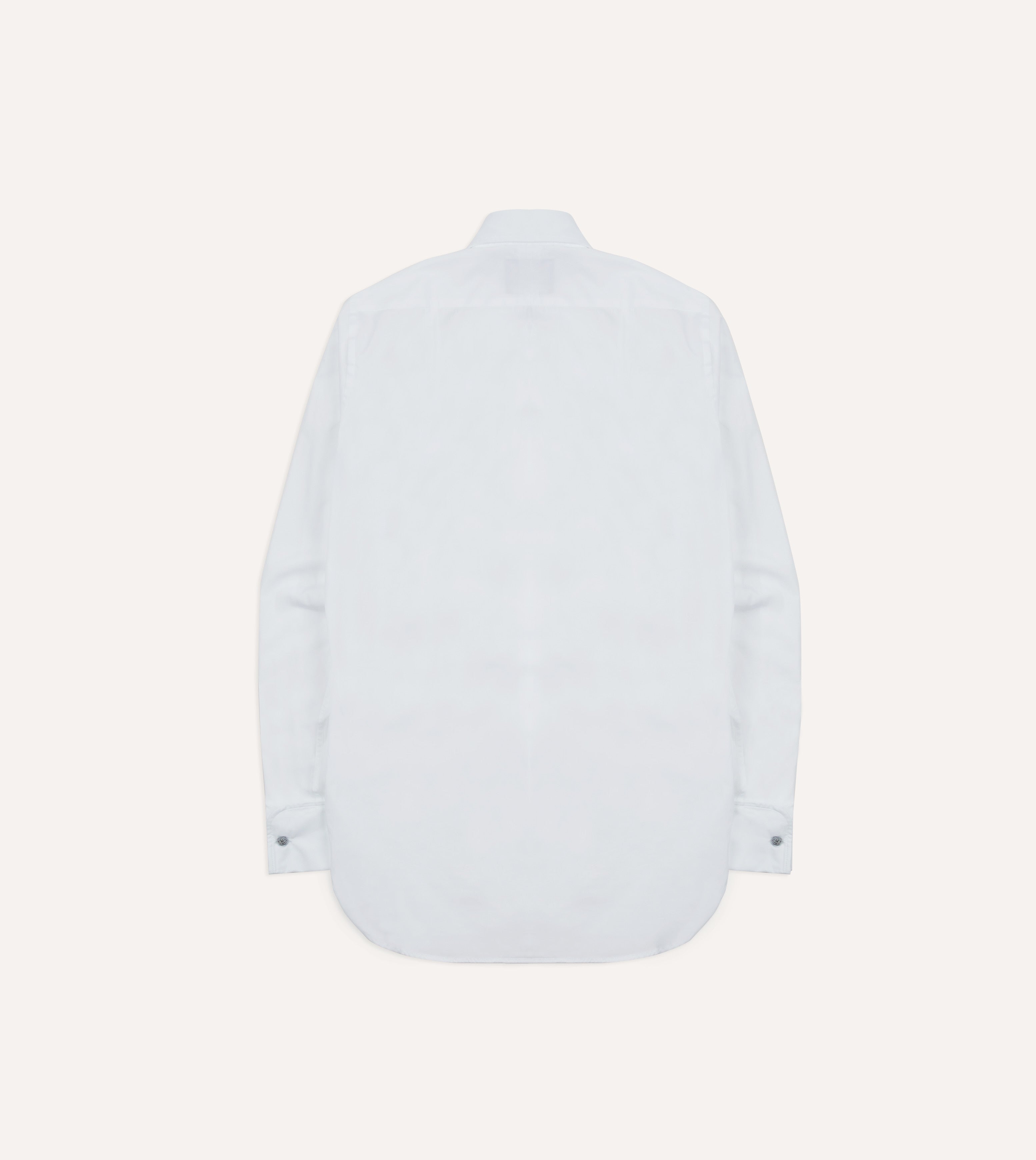Stylish White Cotton Bib Front Dinner Shirt for Men - Perfect for Formal Events, Weddings & Evening Parties