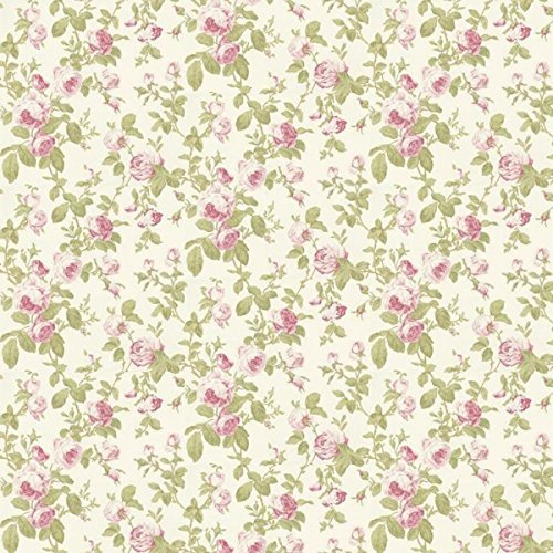 MyTinyWorld Vintage Rose Miniature Dollhouse - French Style Décor with Floral Wallpaper | Perfect for Doll Collectors, DIY Miniature Projects & Home Décor