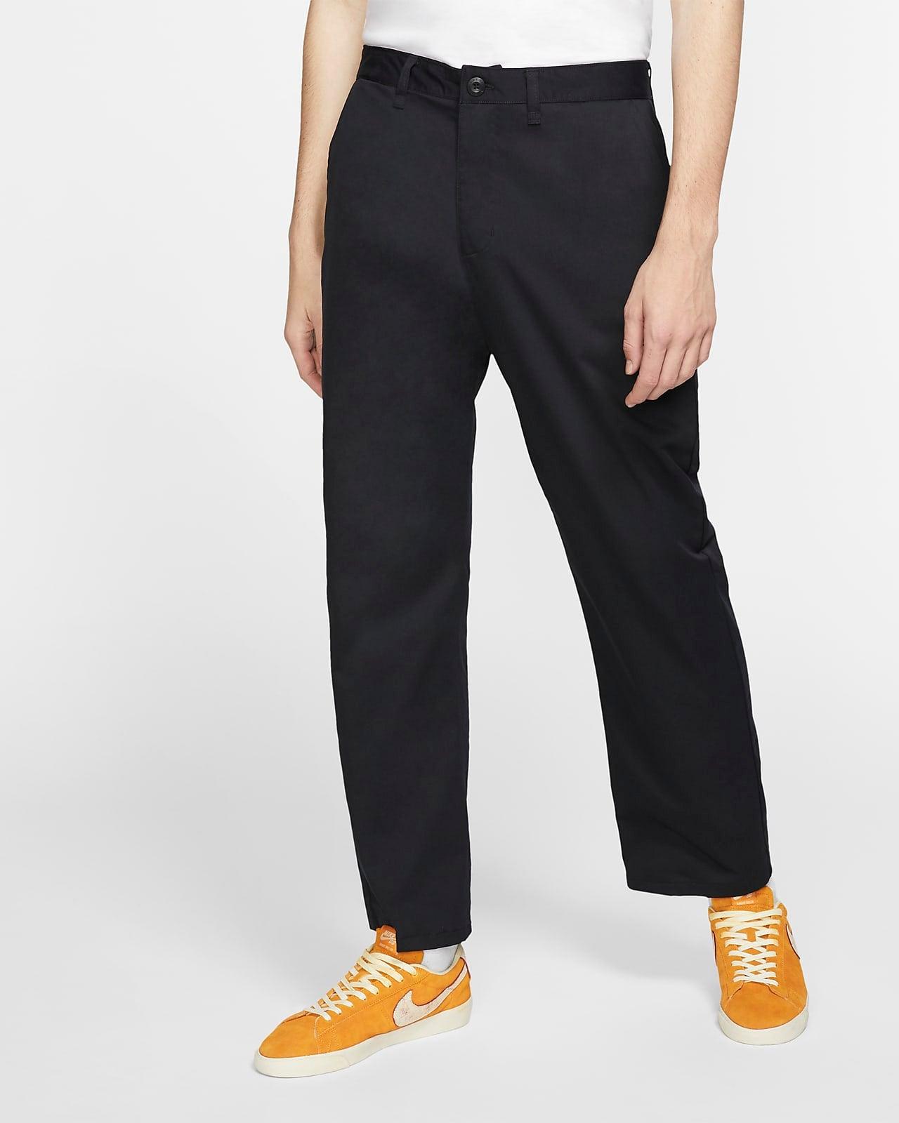 Nike SB Dri-FIT Loose Fit Chino Pants for Men - Breathable Comfort & Style (Black) - Perfect for Skateboarding, Casual Wear & Everyday Comfort